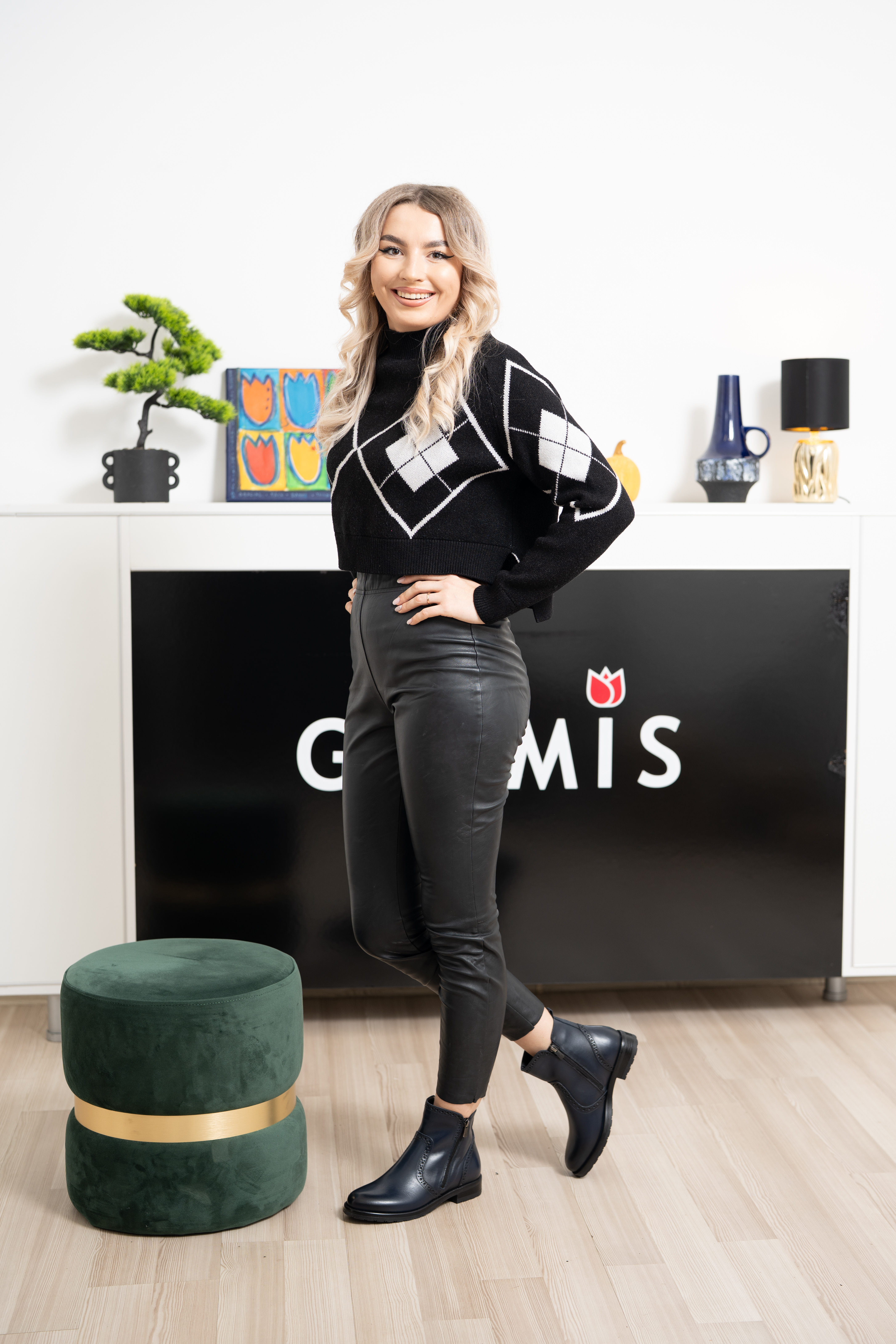 Ghete dama, Glemis, piele naturala - Cod: AS-2442, Culoare: Blue Box, Marime: 38 (25.2 cm)