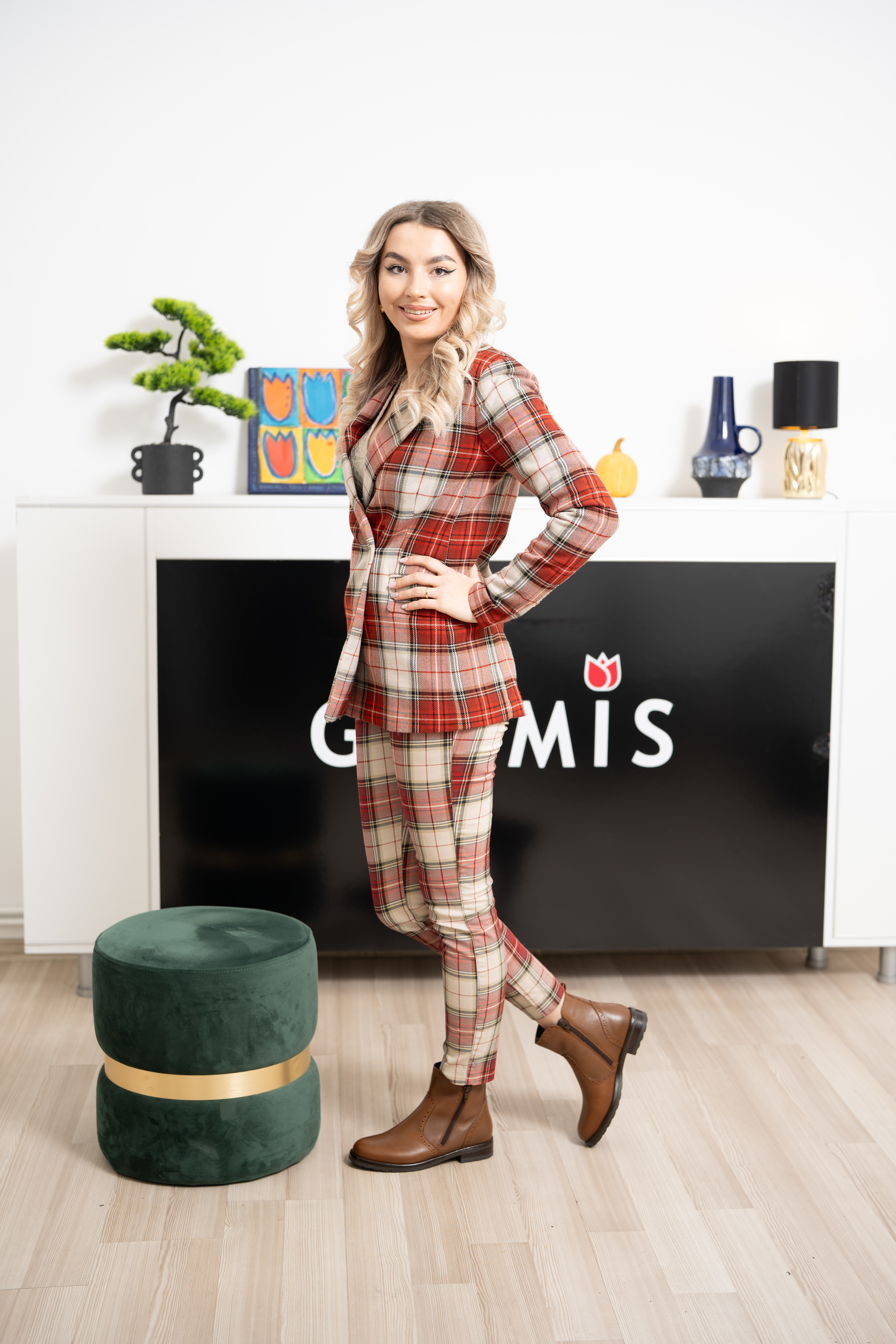 Ghete dama, Glemis, piele naturala - Cod: AS-2442, Culoare: Maro Box, Marime: 38 (25.2 cm)