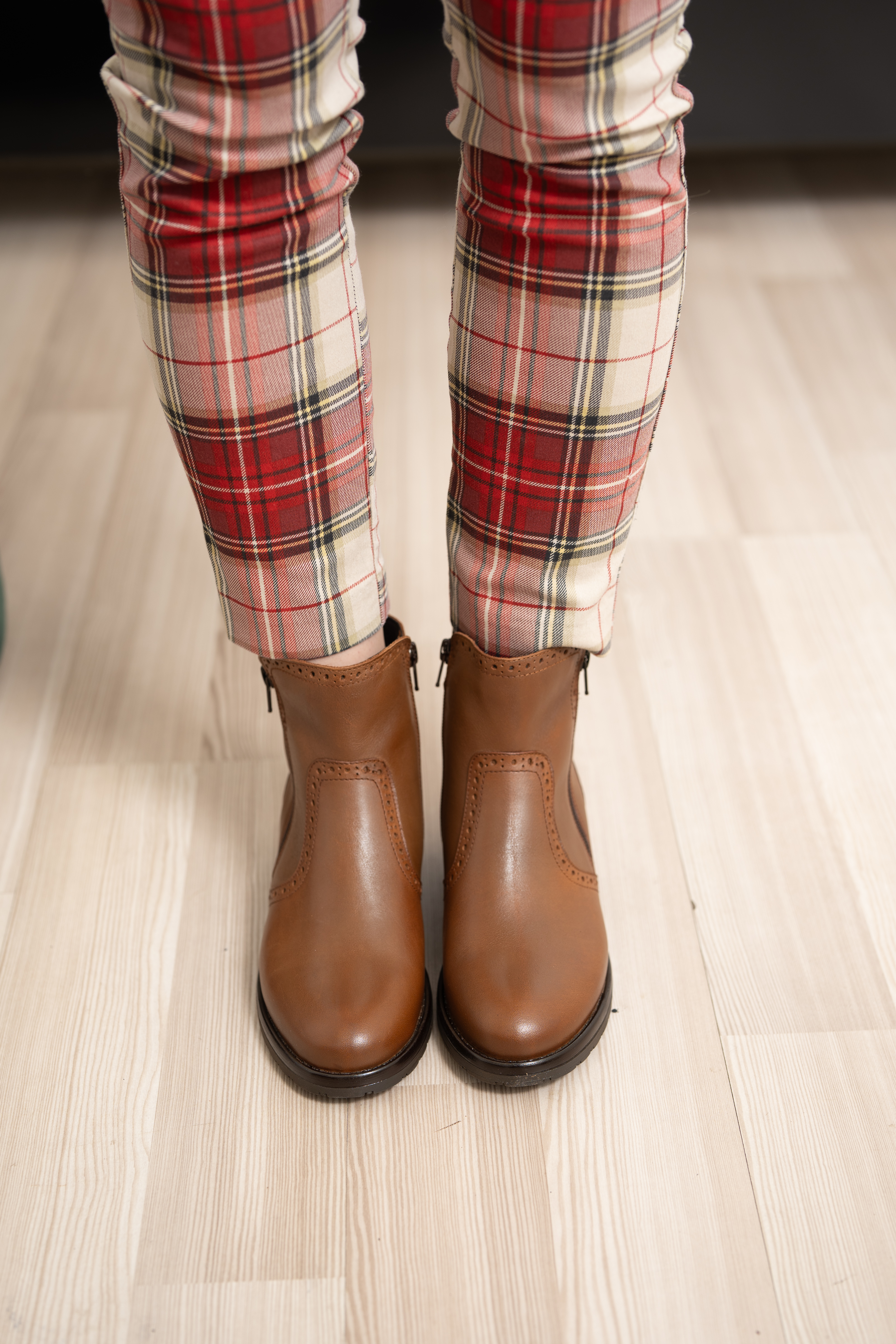 Ghete dama, Glemis, piele naturala - Cod: AS-2442, Culoare: Maro Box, Marime: 38 (25.2 cm)