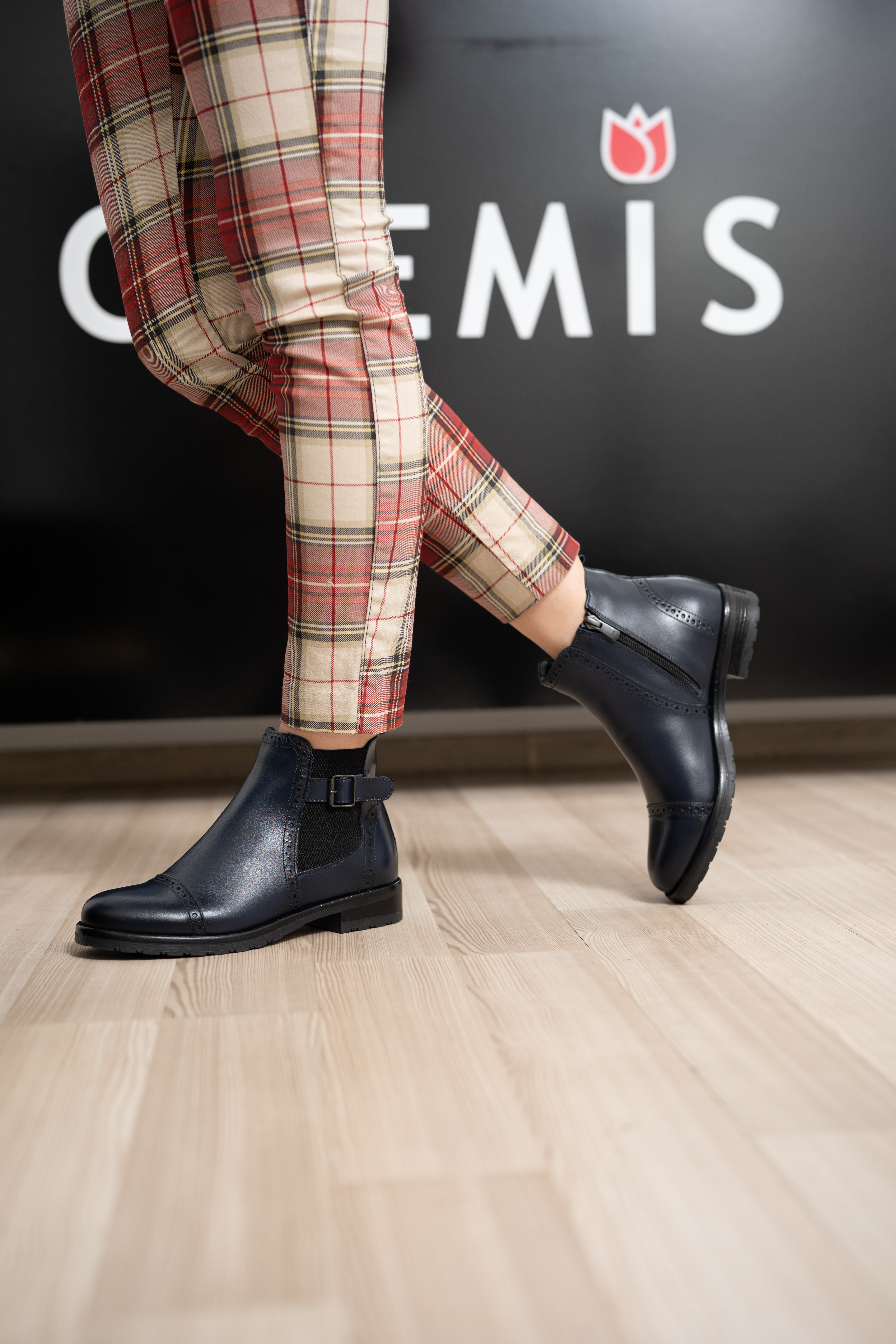 Ghete dama, Glemis, piele naturala - Cod: AS-2445, Culoare: Blue Box, Marime: 40 (26.8 cm)