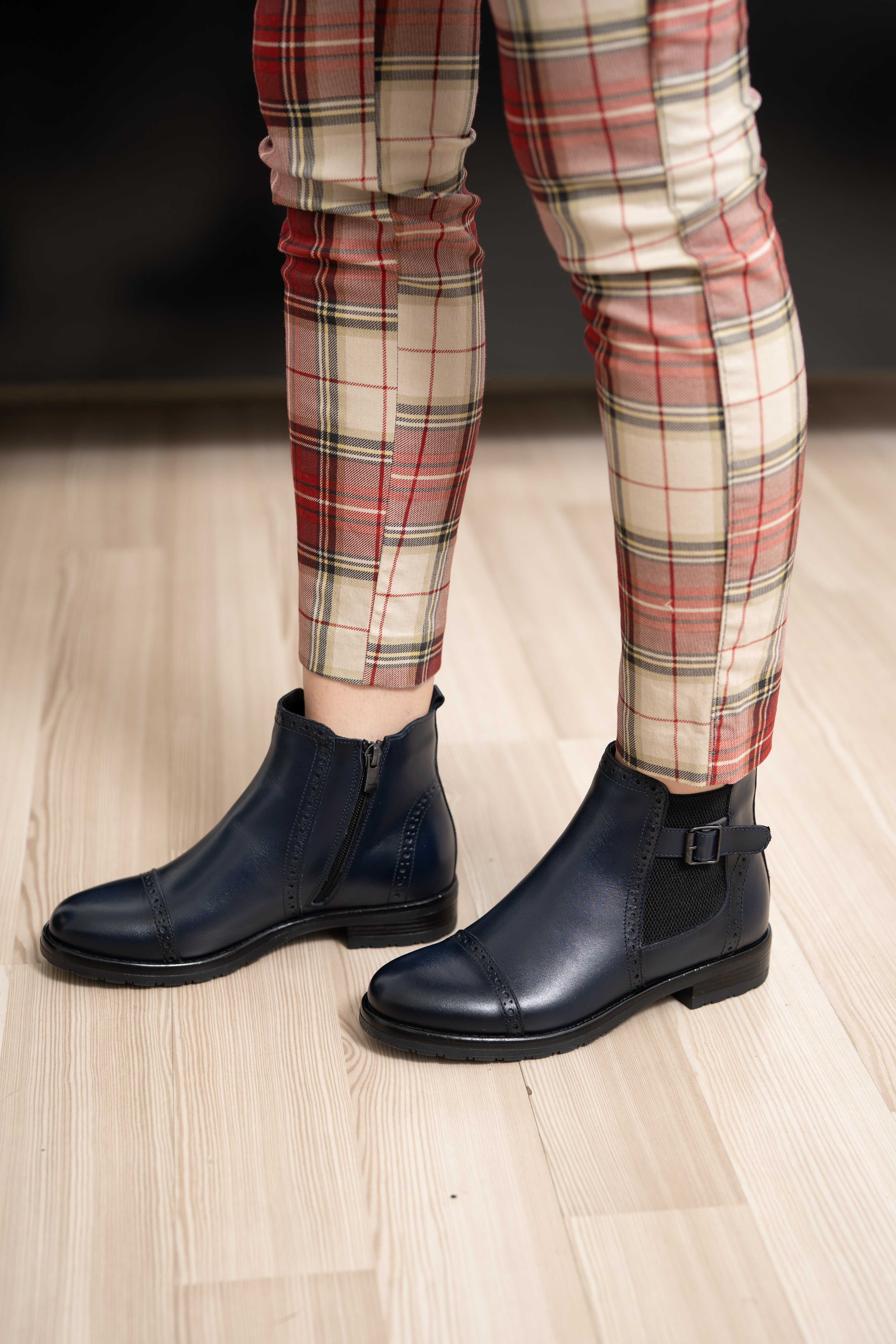 Ghete dama, Glemis, piele naturala - Cod: AS-2445, Culoare: Blue Box, Marime: 40 (26.8 cm)