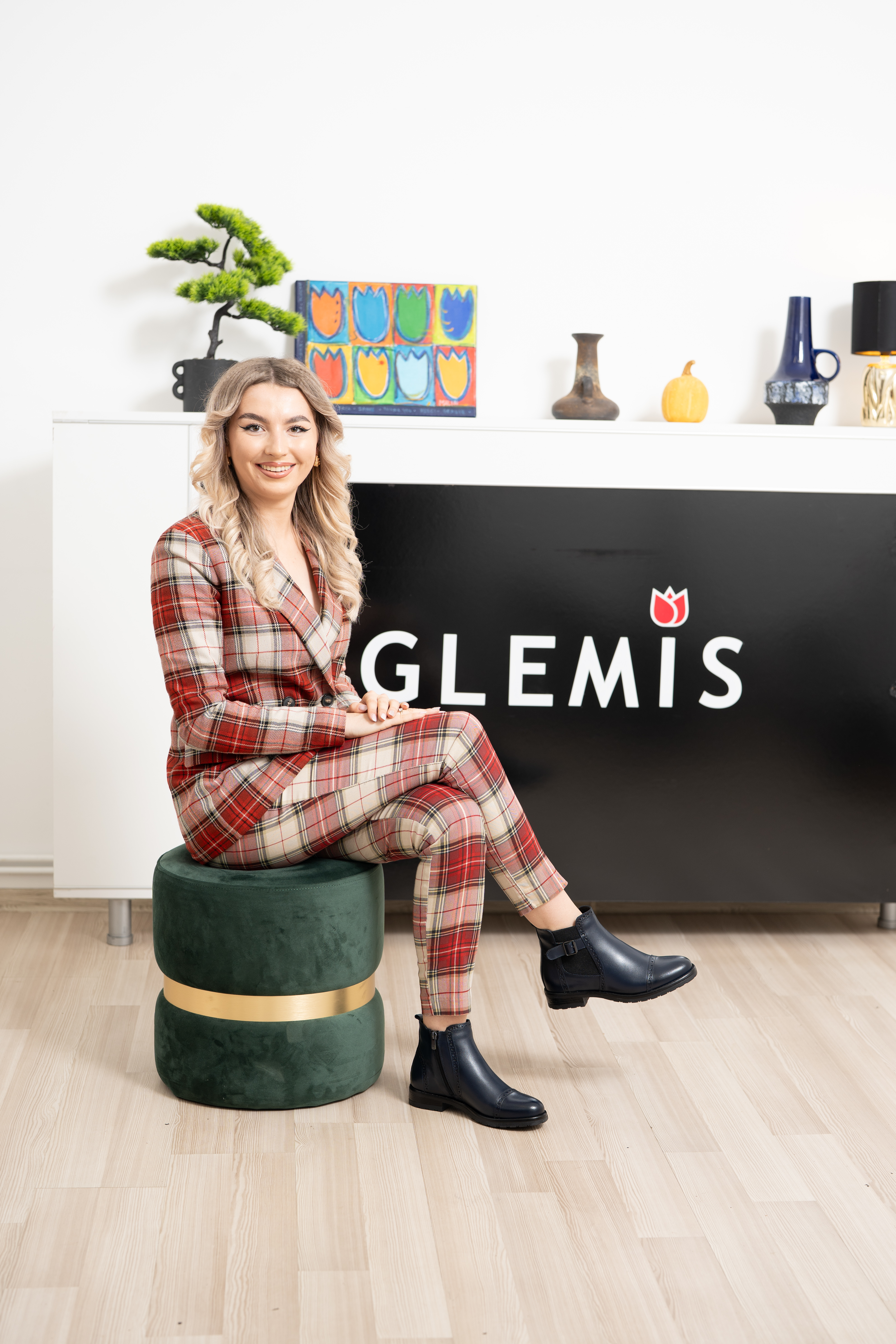 Ghete dama, Glemis, piele naturala - Cod: AS-2445, Culoare: Blue Box, Marime: 40 (26.8 cm)