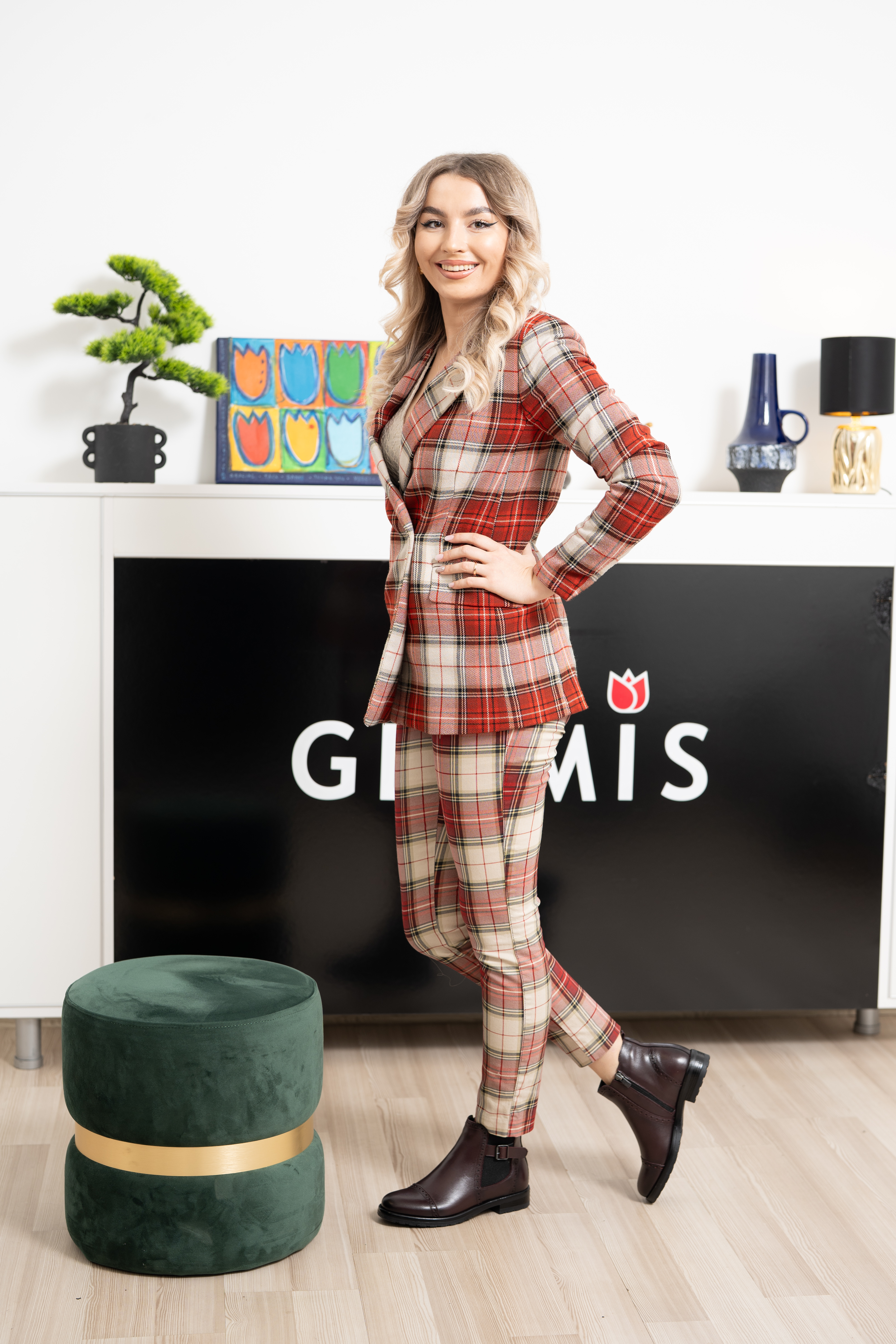 Ghete dama, Glemis, piele naturala - Cod: AS-2445, Culoare: Bordo Box, Marime: 38 (25.2 cm)