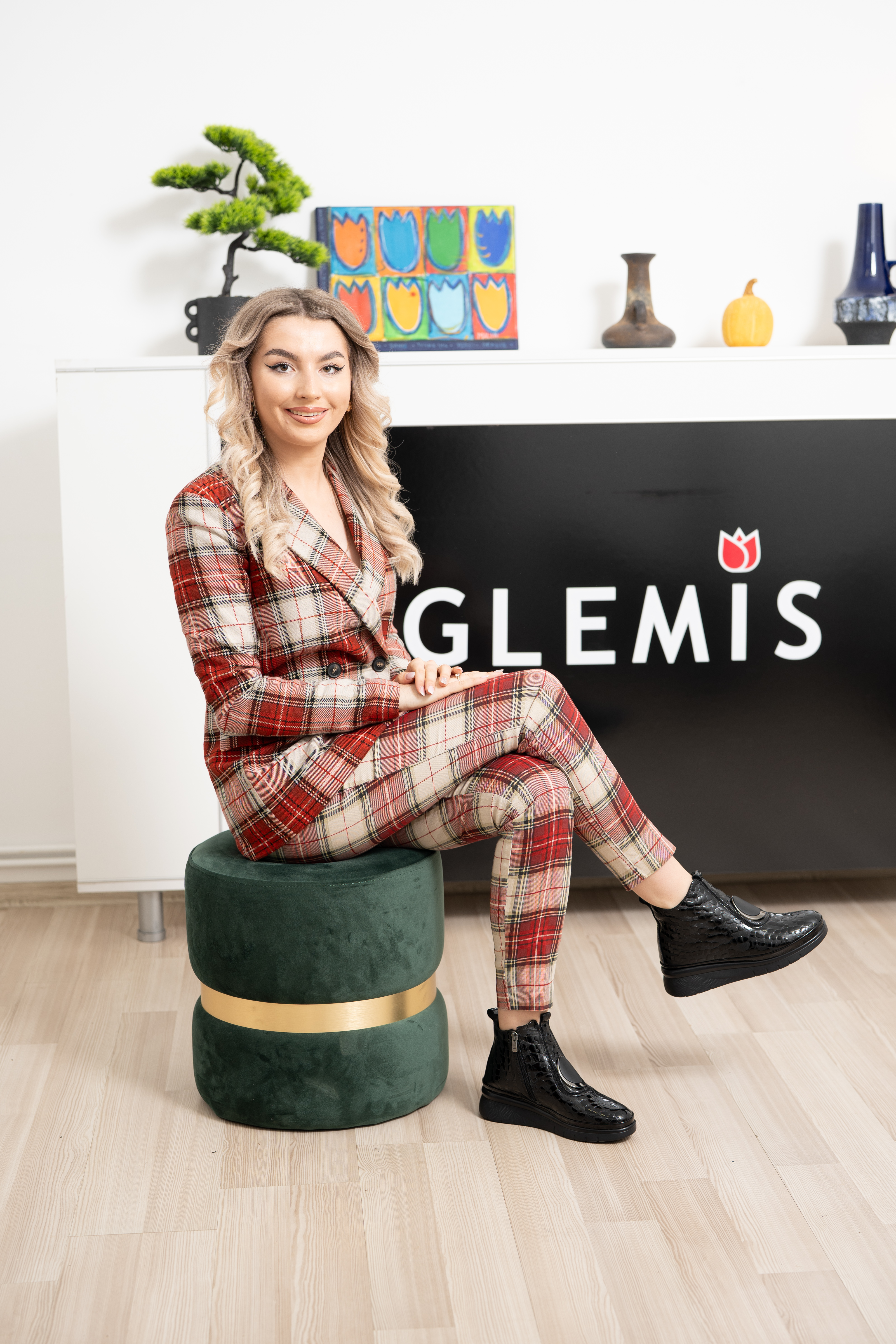 Ghete dama, Glemis, piele naturala - Cod: AS-2508, Culoare: Negru Box Lac, Marime: 38 (24.8 cm)