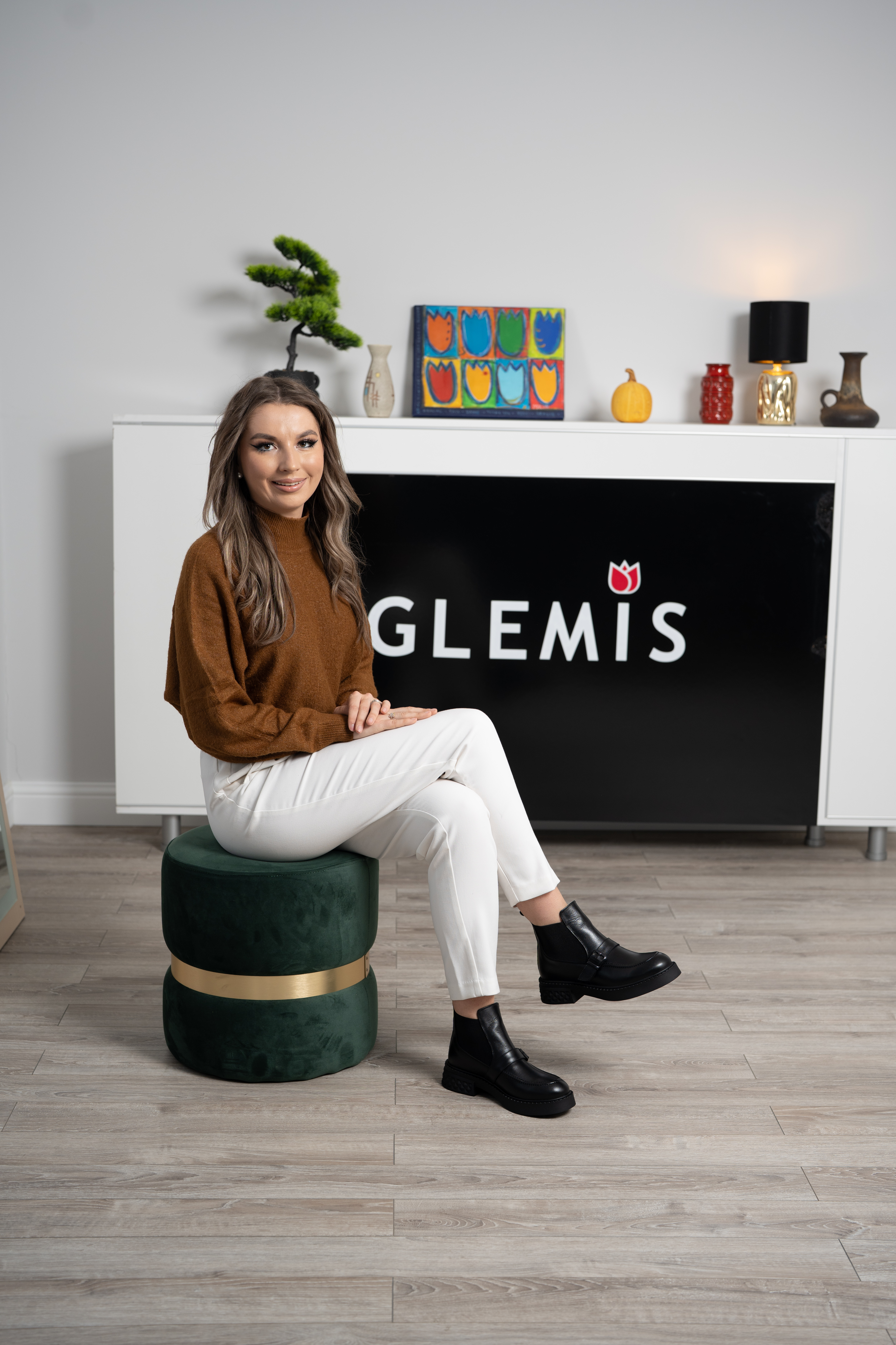 Ghete dama, Glemis, piele naturala - Cod: AS-2525-04, Culoare: Negru Box, Marime: 38 (24.9 cm)