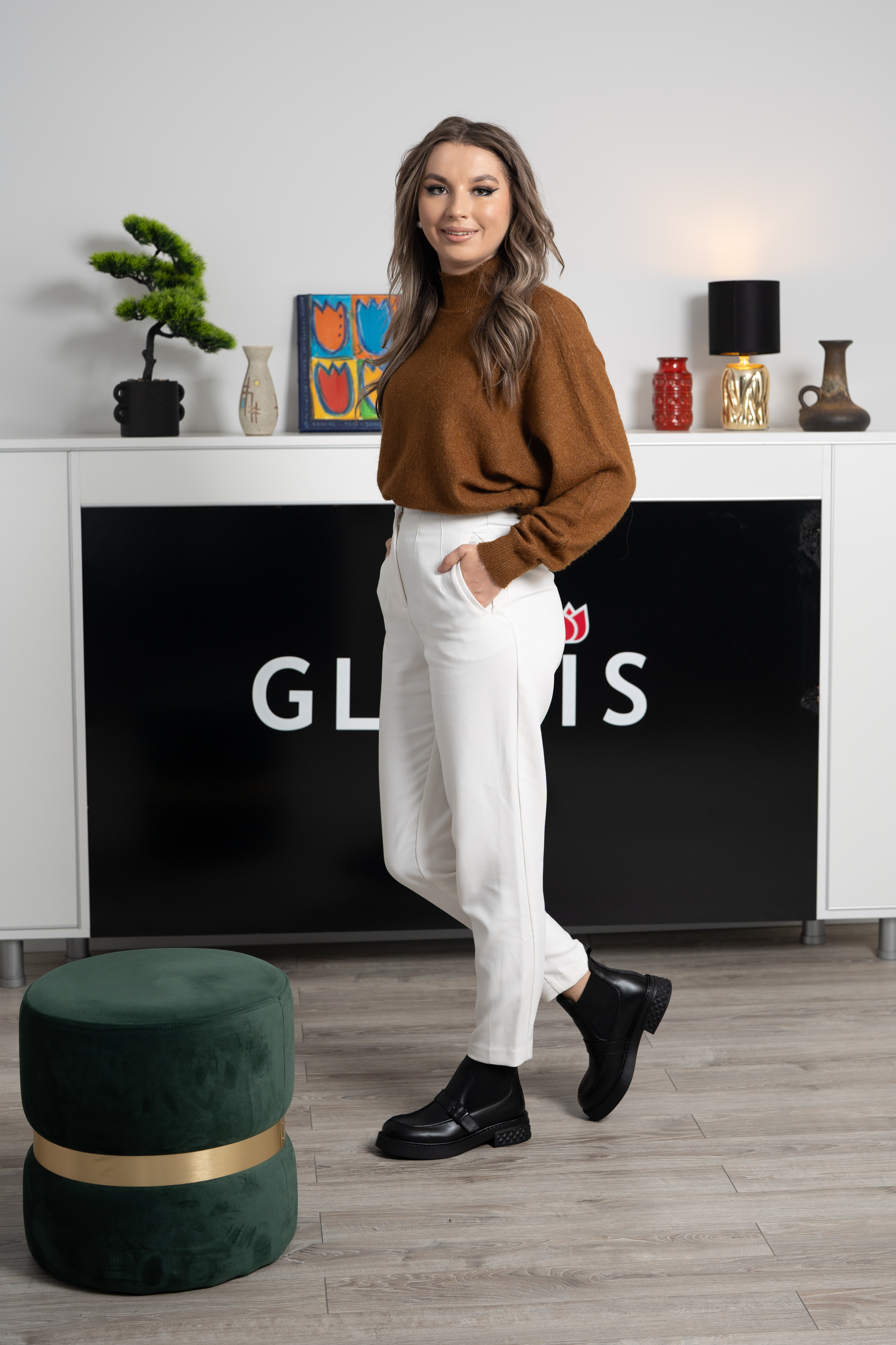 Ghete dama, Glemis, piele naturala - Cod: AS-2525-04, Culoare: Negru Box, Marime: 38 (24.9 cm)