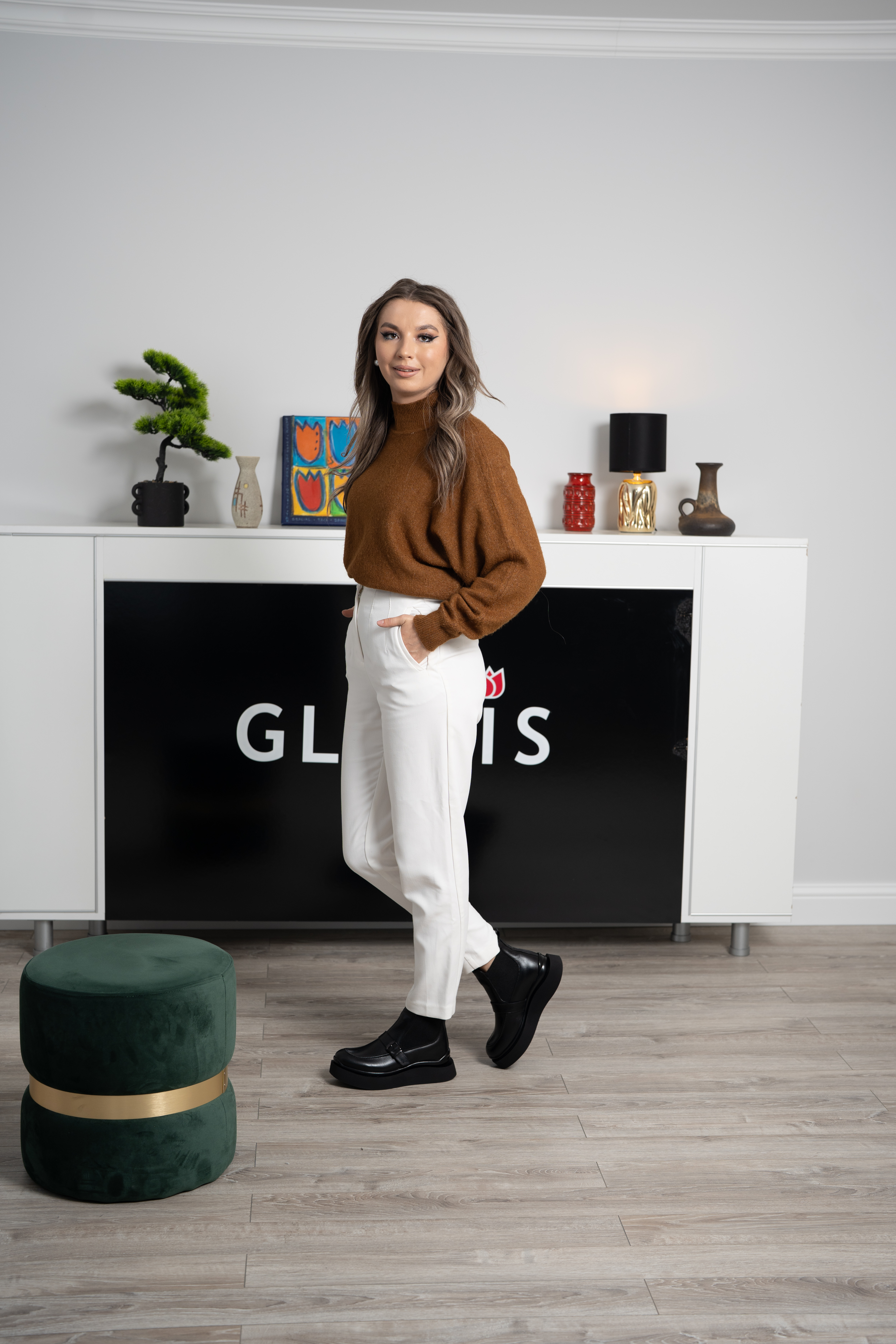 Ghete dama, Glemis, piele naturala - Cod: AS-2525-21, Culoare: Negru Box, Marime: 38 (24.9 cm)