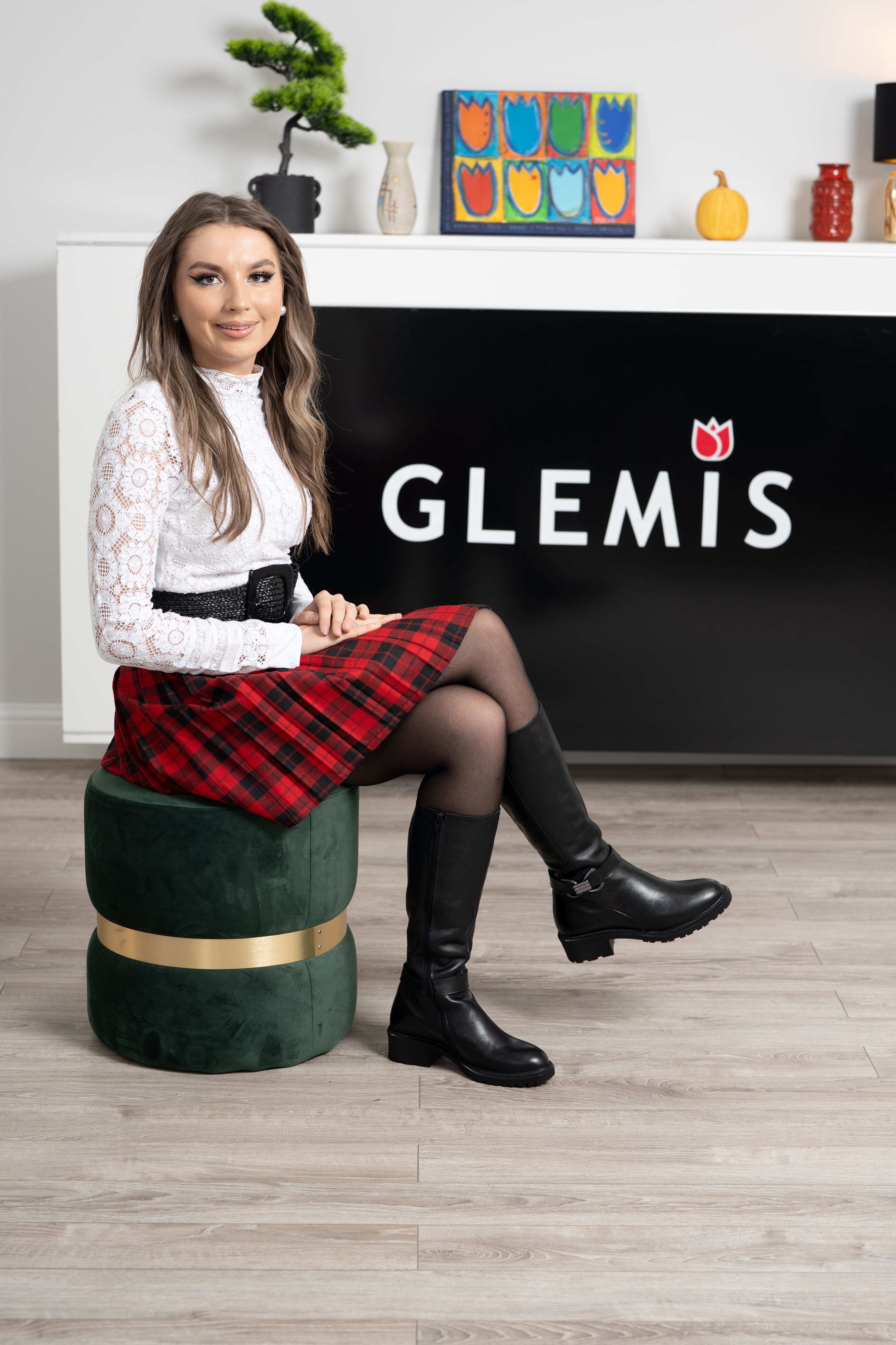 Cizme dama, Glemis, piele naturala - Cod: AS-796, Culoare: Negru Box, Marime: 38 (24.7 cm)