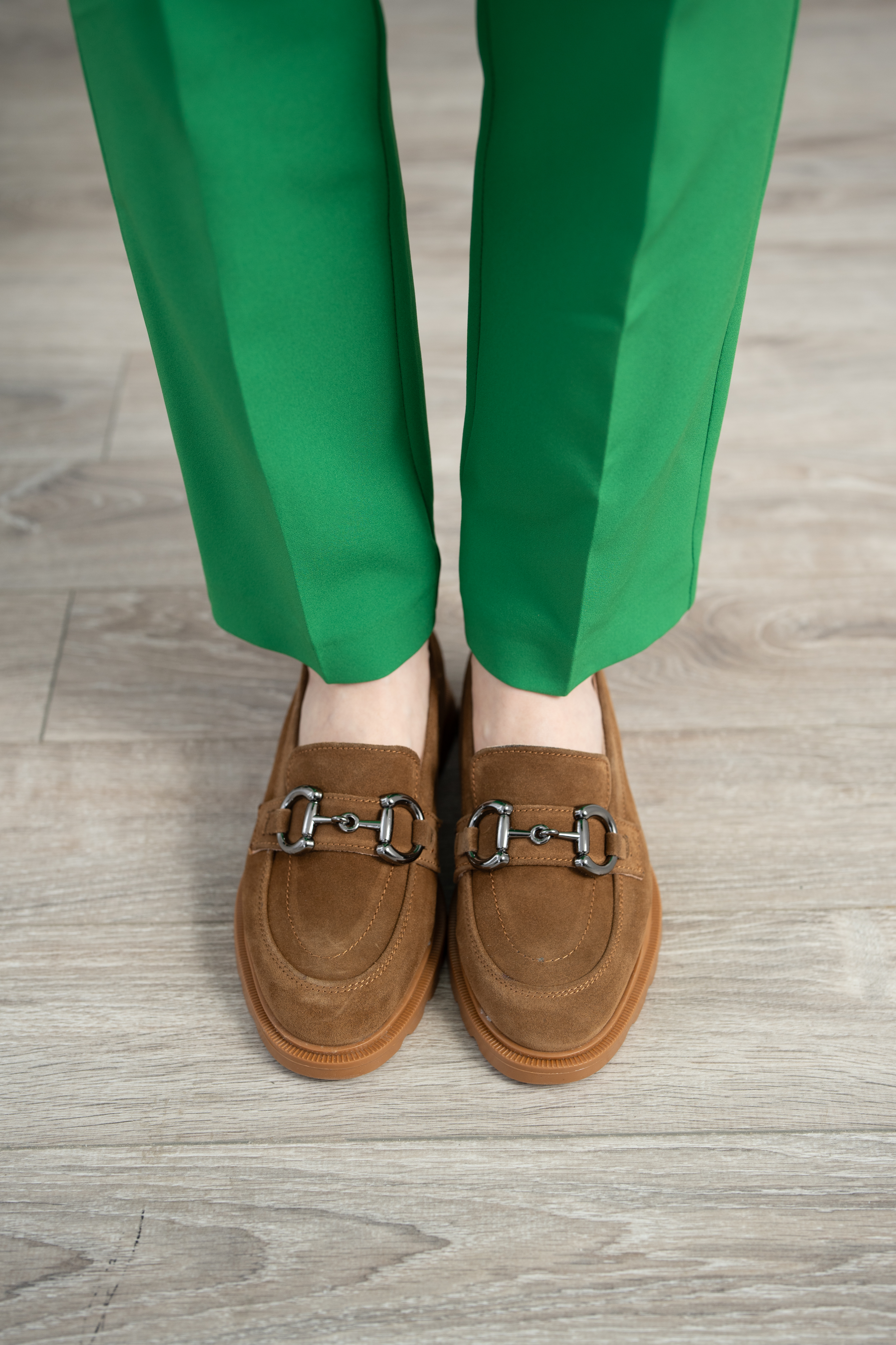 Mocasini dama, Glemis, piele naturala intoarsa - Cod: 650, Culoare: Maro, Marime: 38