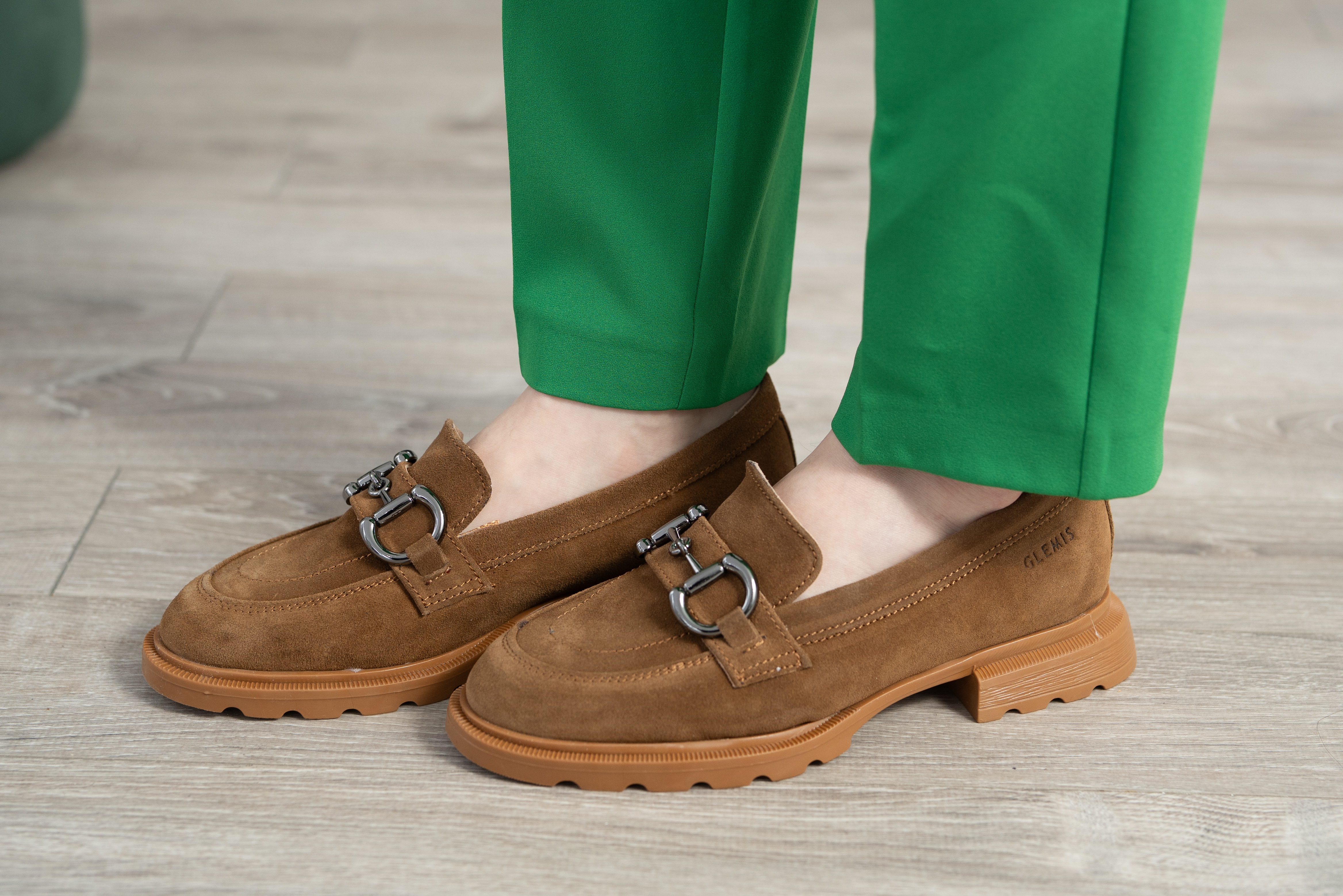 Mocasini dama, Glemis, piele naturala intoarsa - Cod: 650, Culoare: Maro, Marime: 38