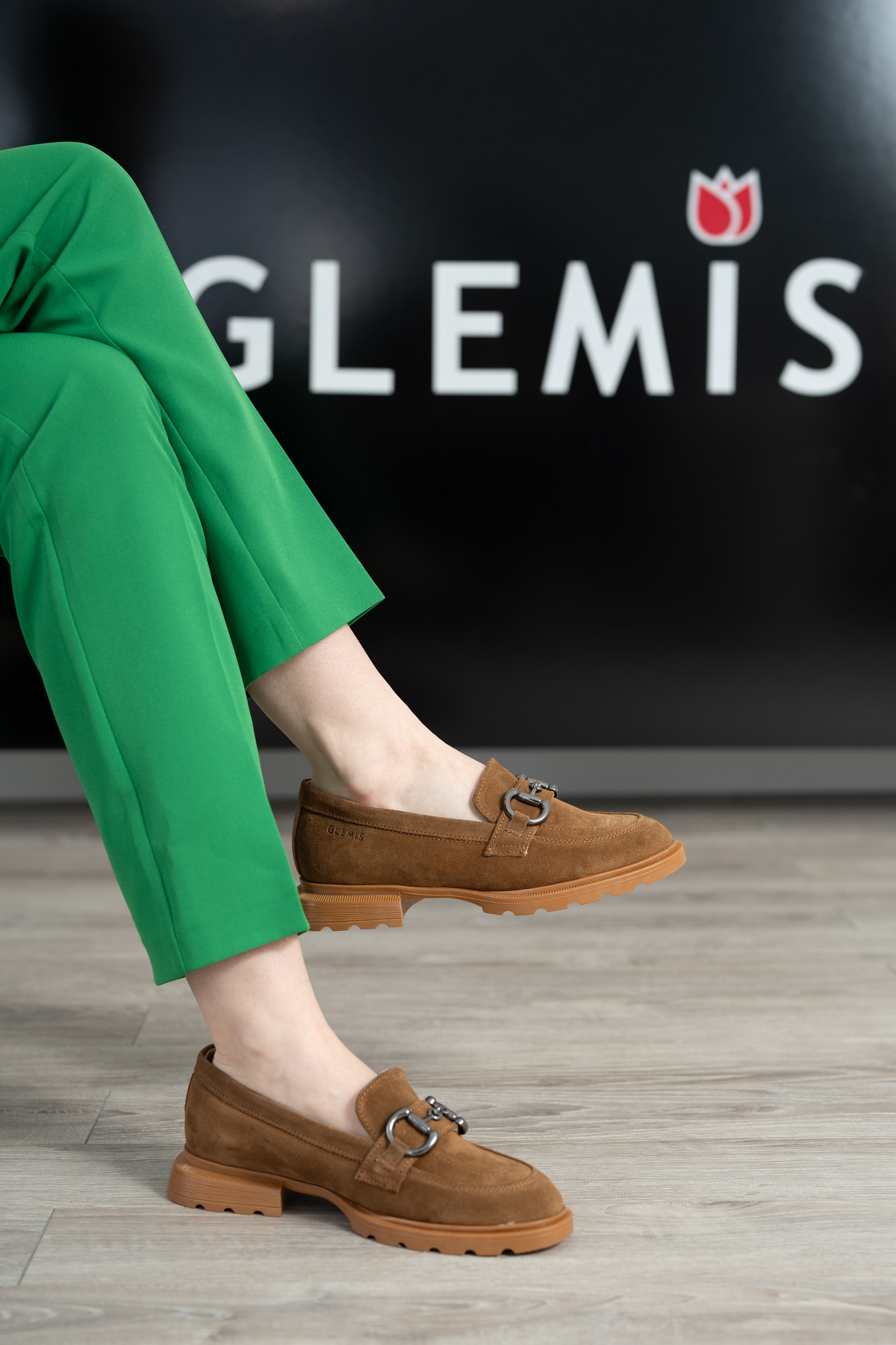 Mocasini dama, Glemis, piele naturala intoarsa - Cod: 650, Culoare: Maro, Marime: 38