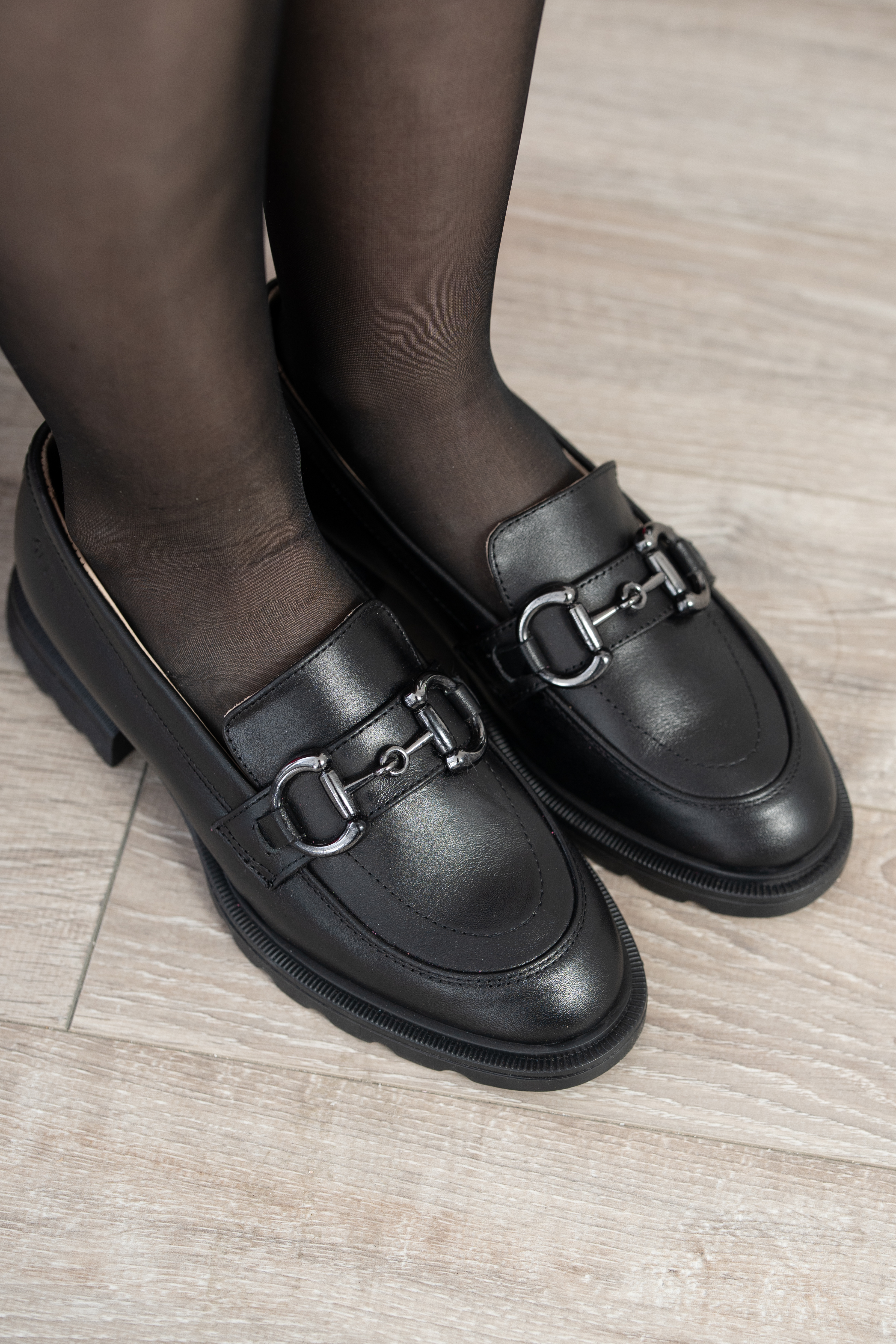 Mocasini dama, Glemis, piele naturala - Cod: 650, Culoare: Negru, Marime: 38