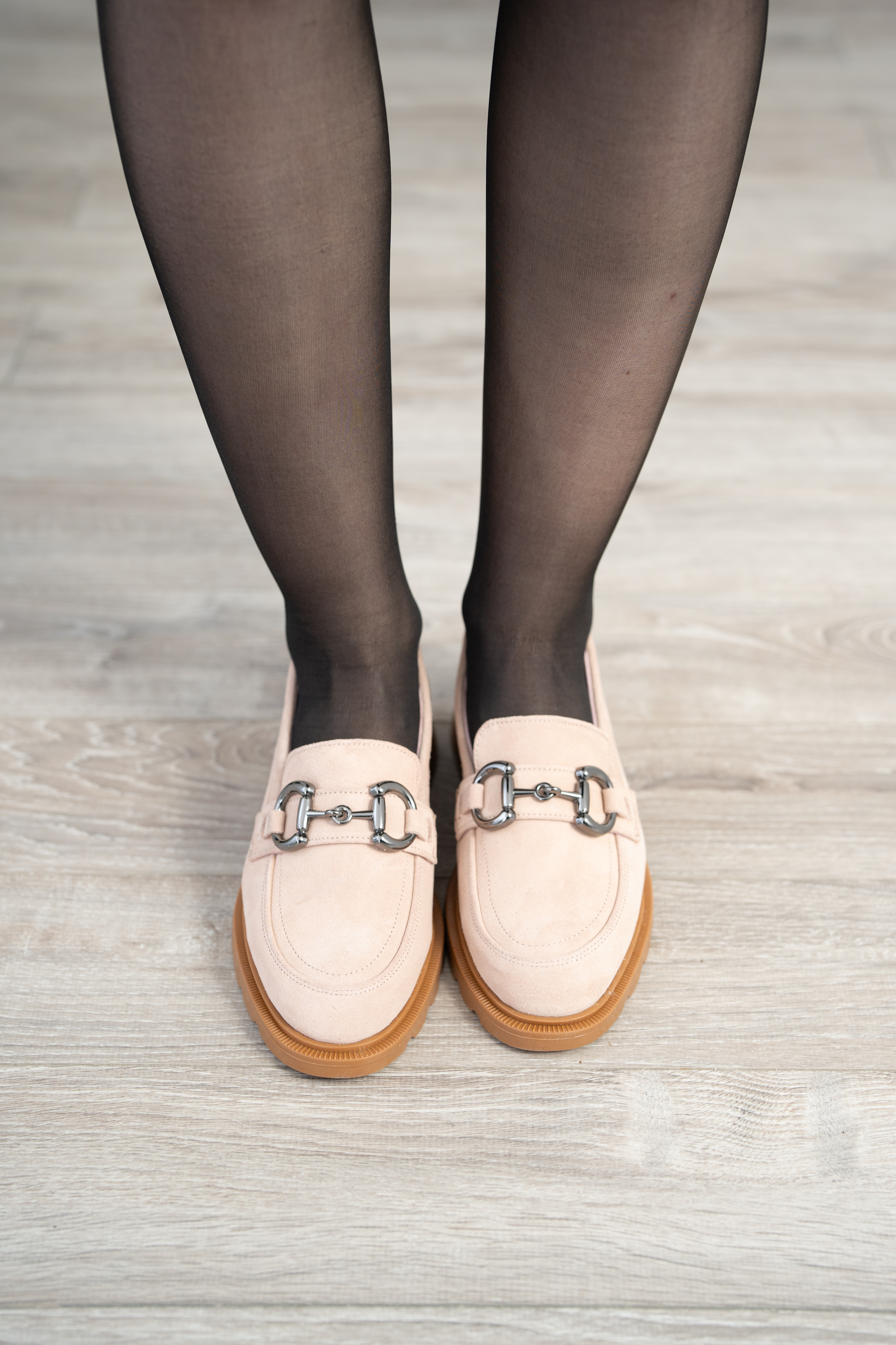 Mocasini dama, Glemis, piele naturala - Cod: 650, Culoare: Roz pudra, Marime: 38