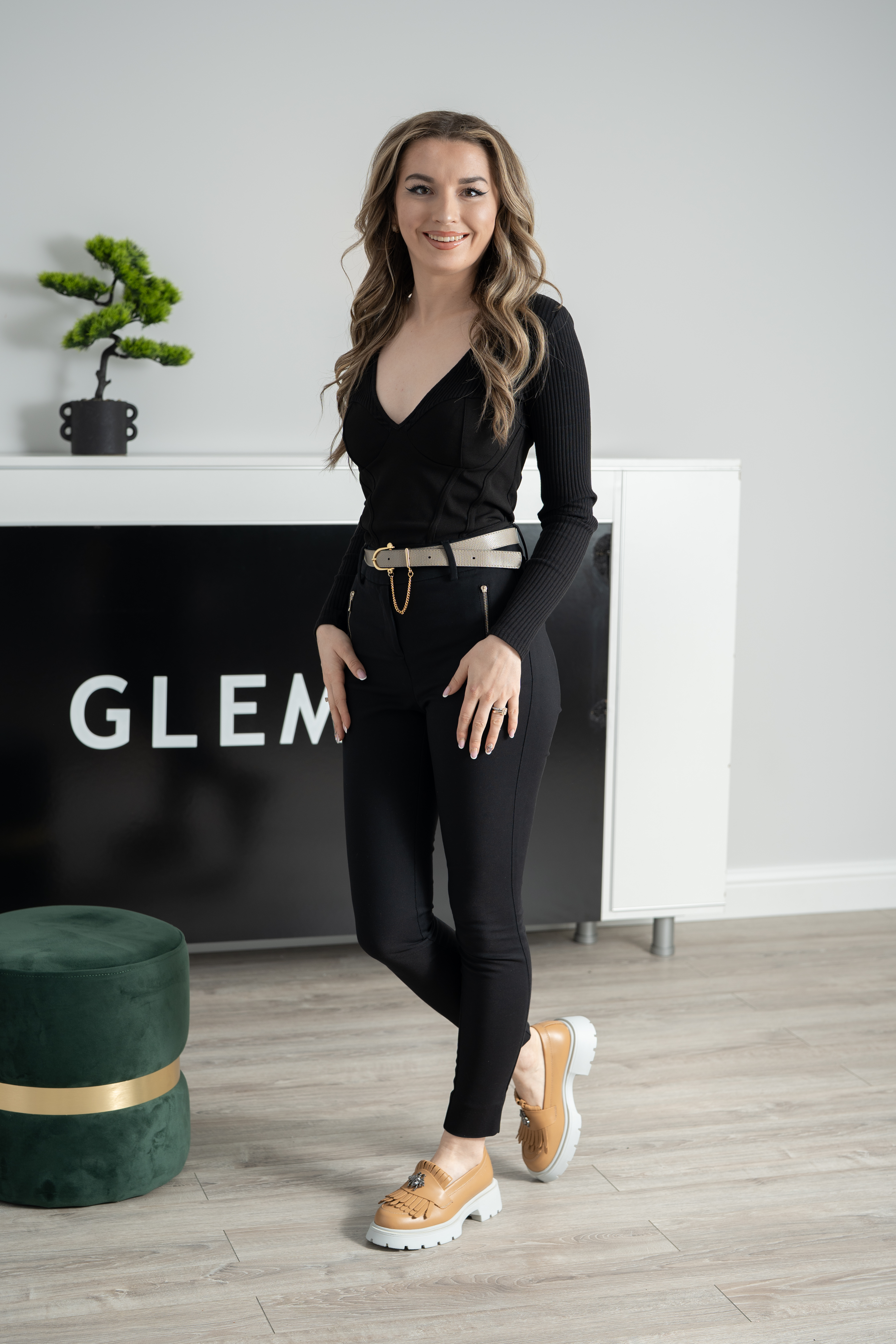 Mocasini dama, Glemis, piele naturala - Cod: 655, Culoare: Maro, Talpa: Alba, Marime: 38