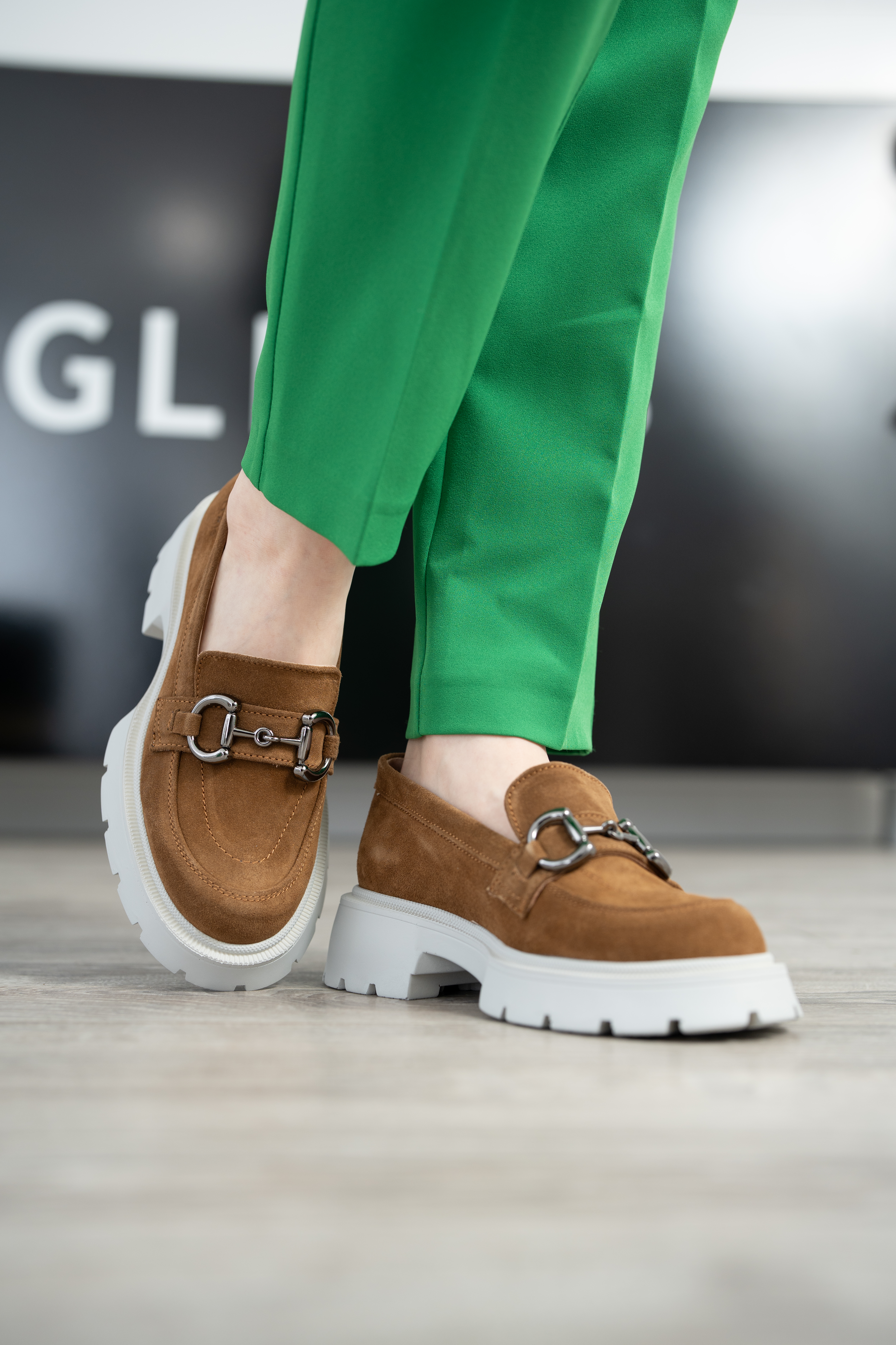 Mocasini dama, Glemis, piele naturala intoarsa - Cod: 660, Culoare: Maro, Marime: 38