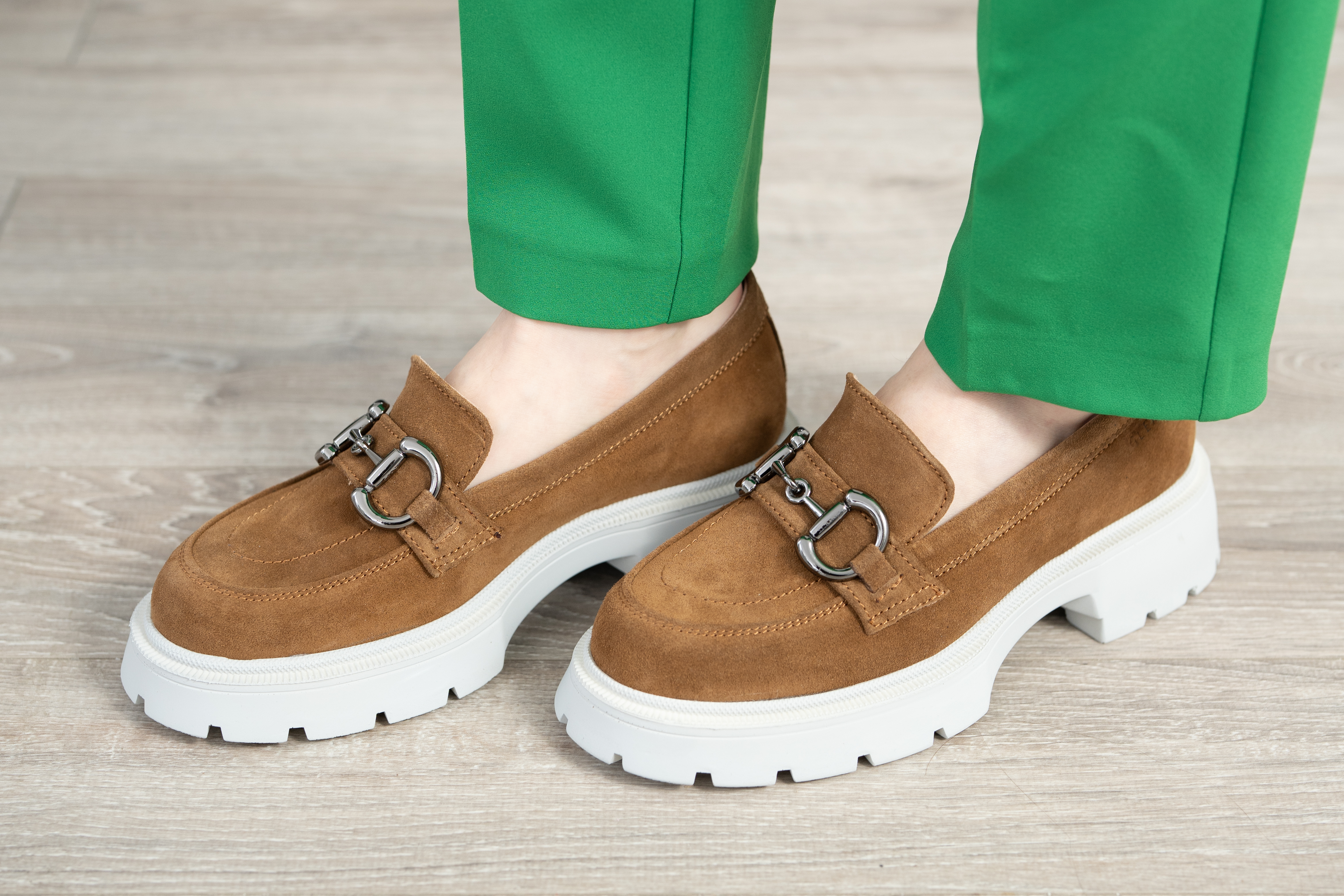 Mocasini dama, Glemis, piele naturala intoarsa - Cod: 660, Culoare: Maro, Marime: 38