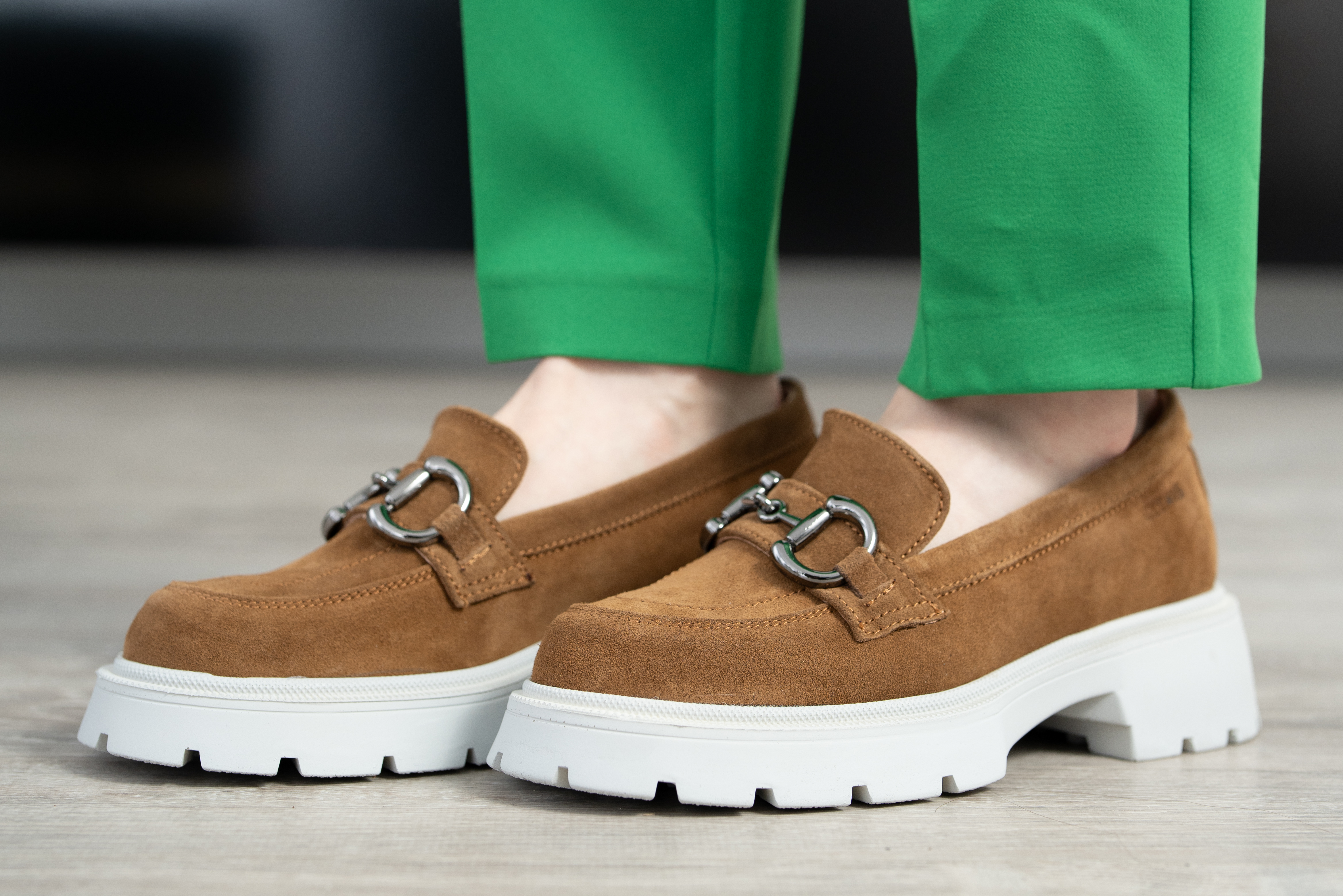 Mocasini dama, Glemis, piele naturala intoarsa - Cod: 660, Culoare: Maro, Marime: 38