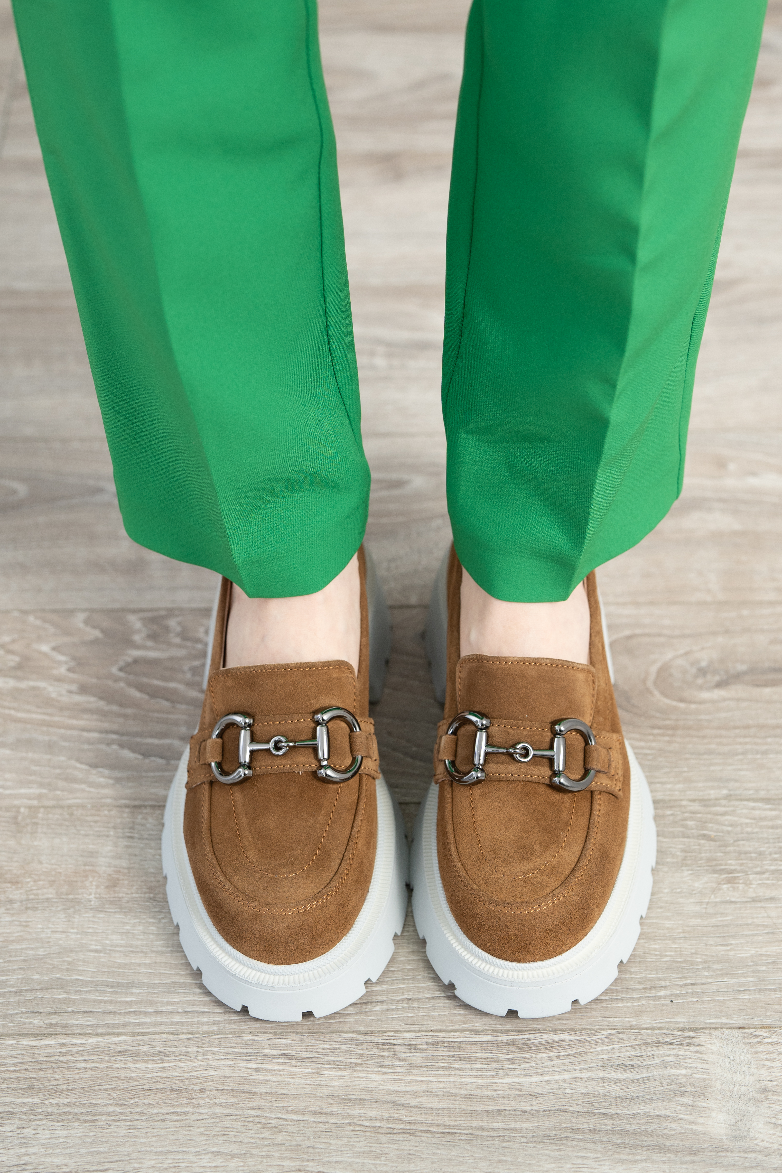 Mocasini dama, Glemis, piele naturala intoarsa - Cod: 660, Culoare: Maro, Marime: 38