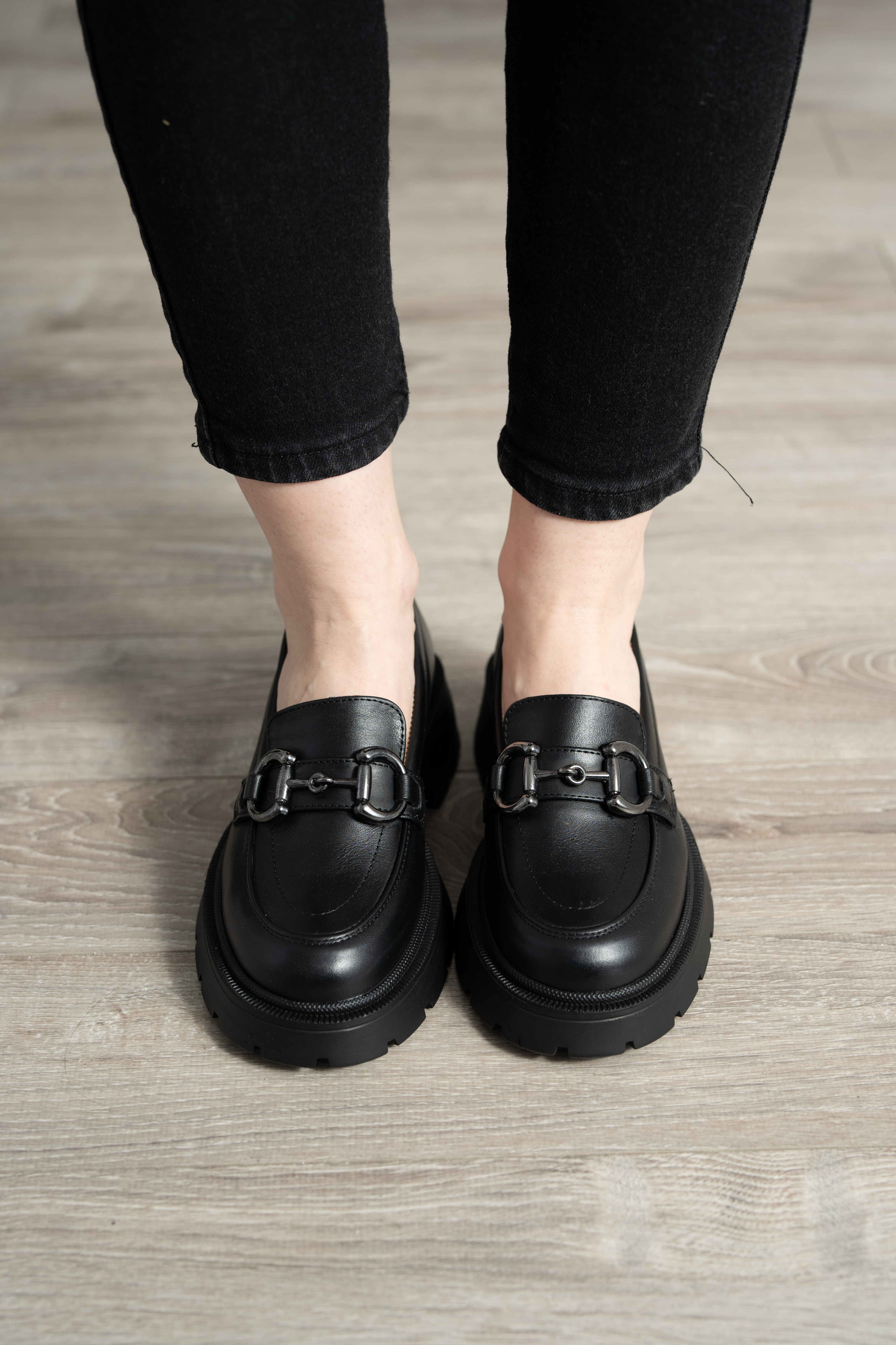 Mocasini dama, Glemis, piele naturala - Cod: 660, Culoare: Negru, Marime: 38