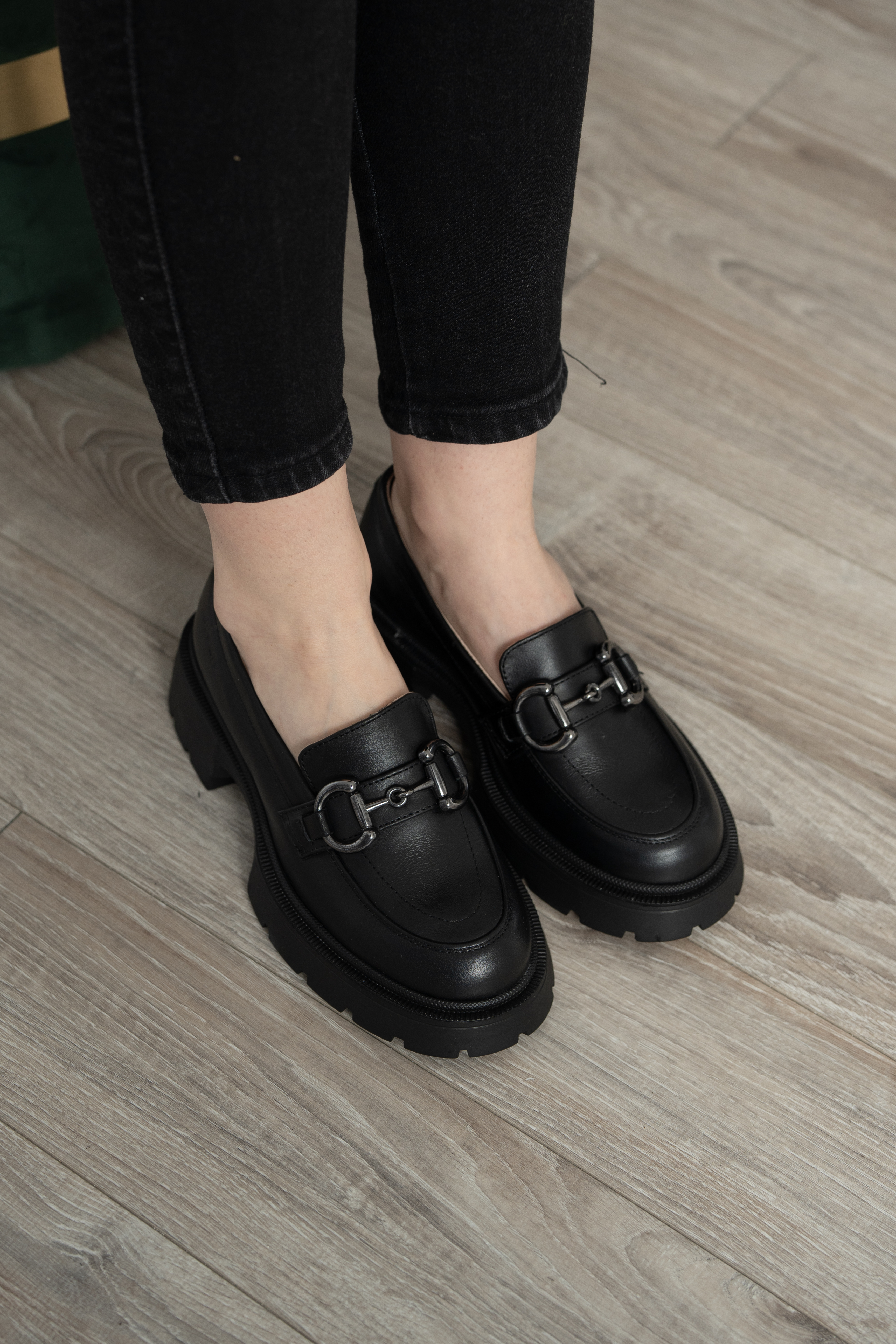 Mocasini dama, Glemis, piele naturala - Cod: 660, Culoare: Negru, Marime: 38