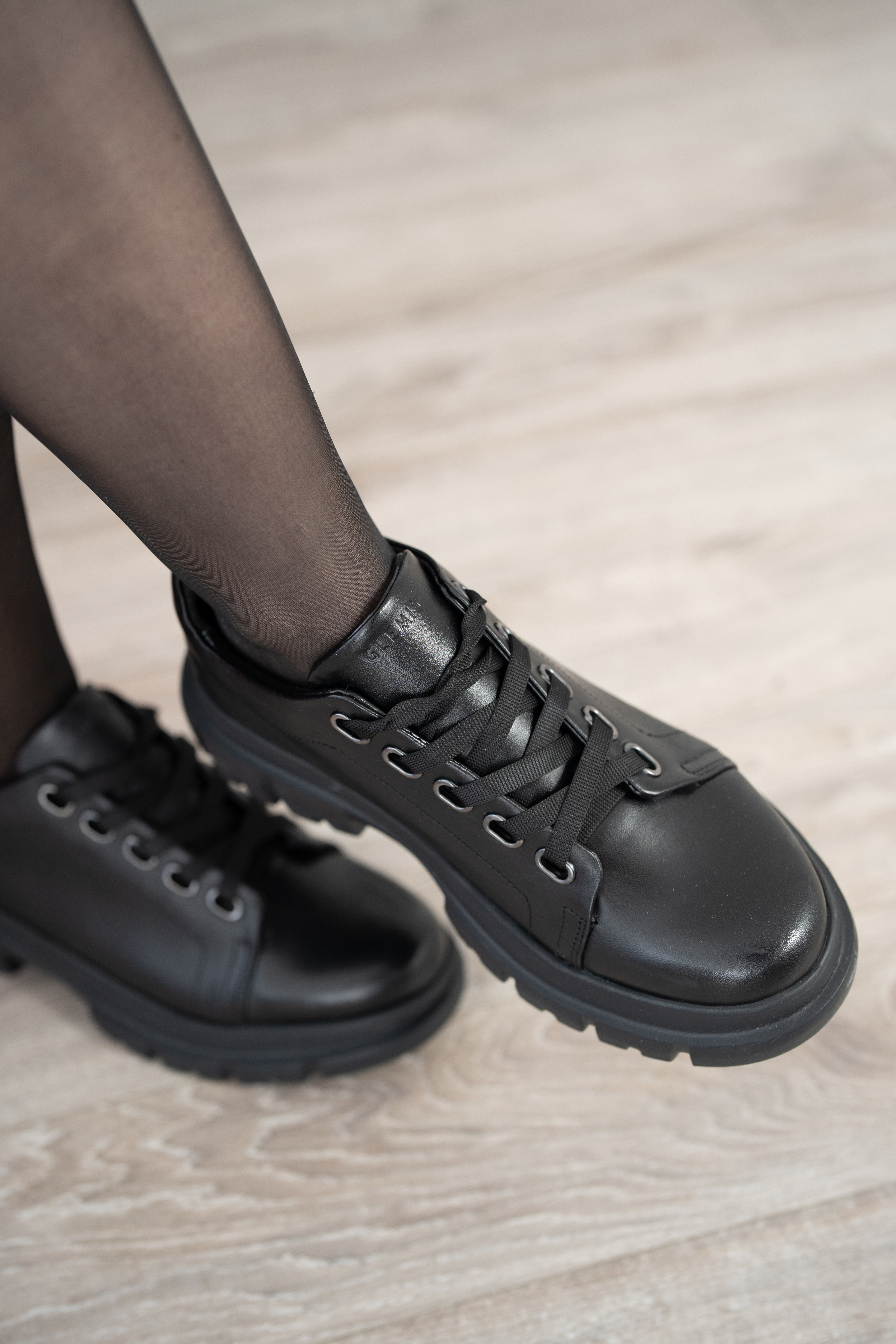 Pantofi casual dama, Glemis, piele naturala - Cod: 665, Culoare: Negru, Marime: 38