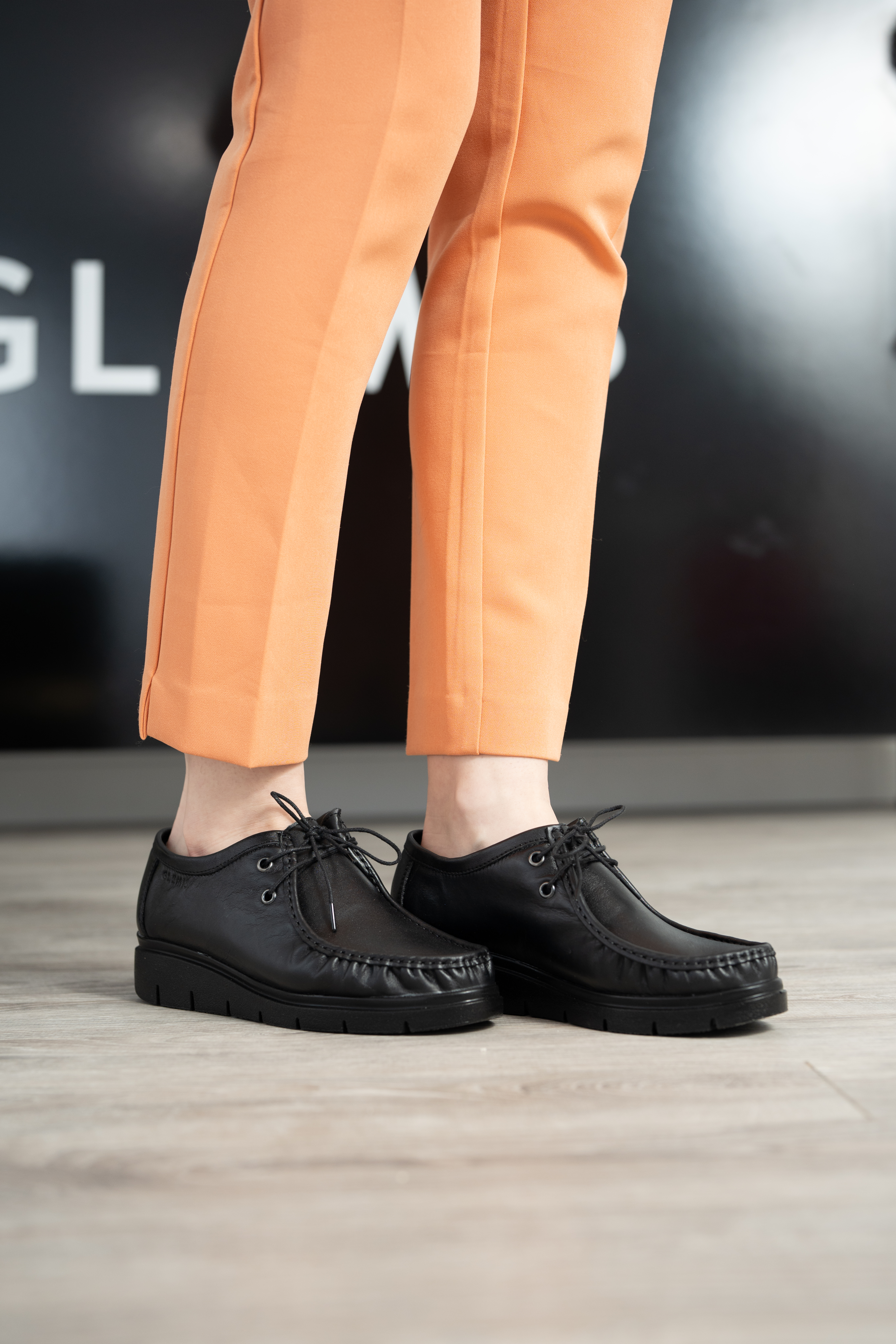 Pantofi dama, Glemis, piele naturala - Cod: 710, Culoare: Negru, Marime: 38