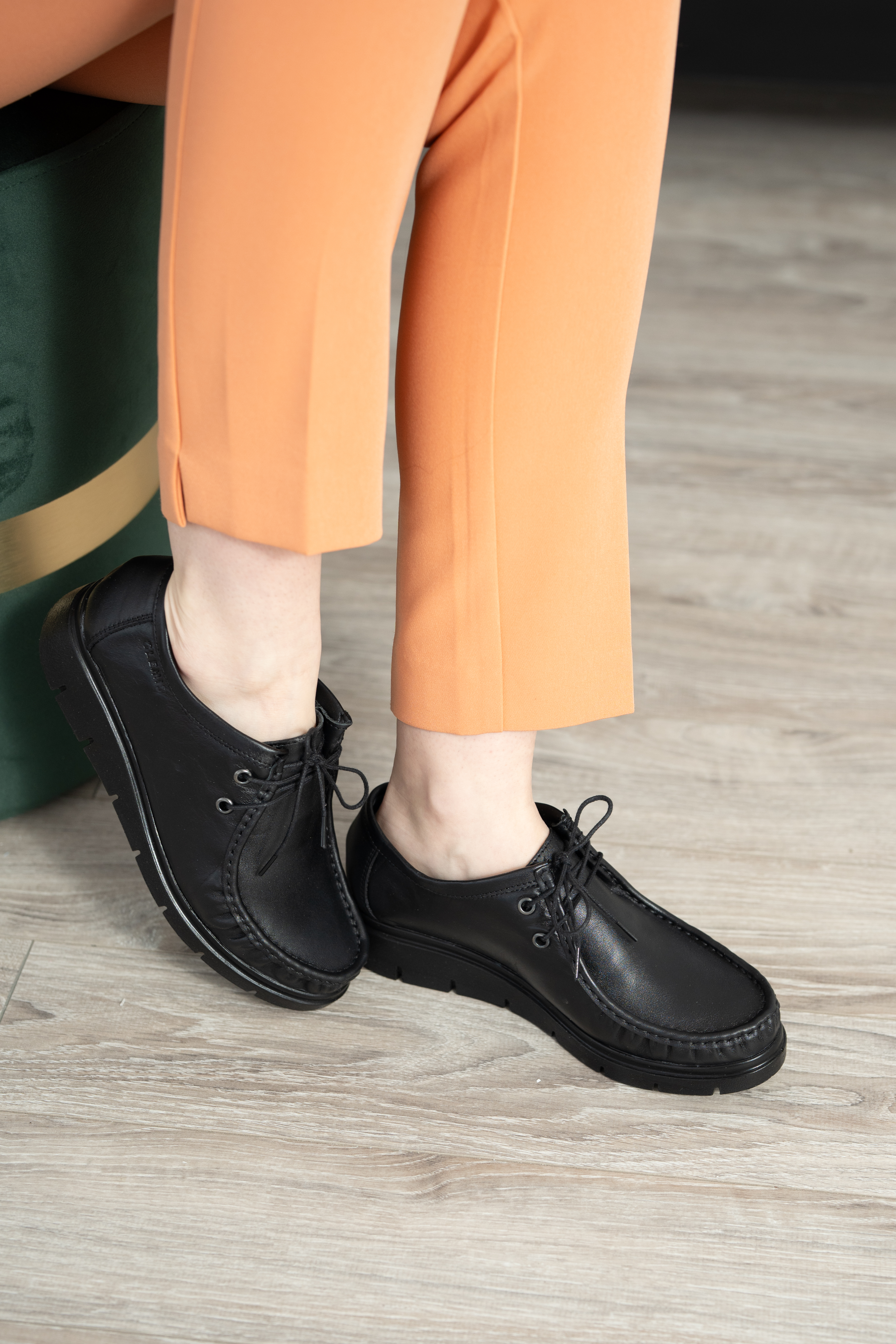 Pantofi dama, Glemis, piele naturala - Cod: 710, Culoare: Negru, Marime: 38