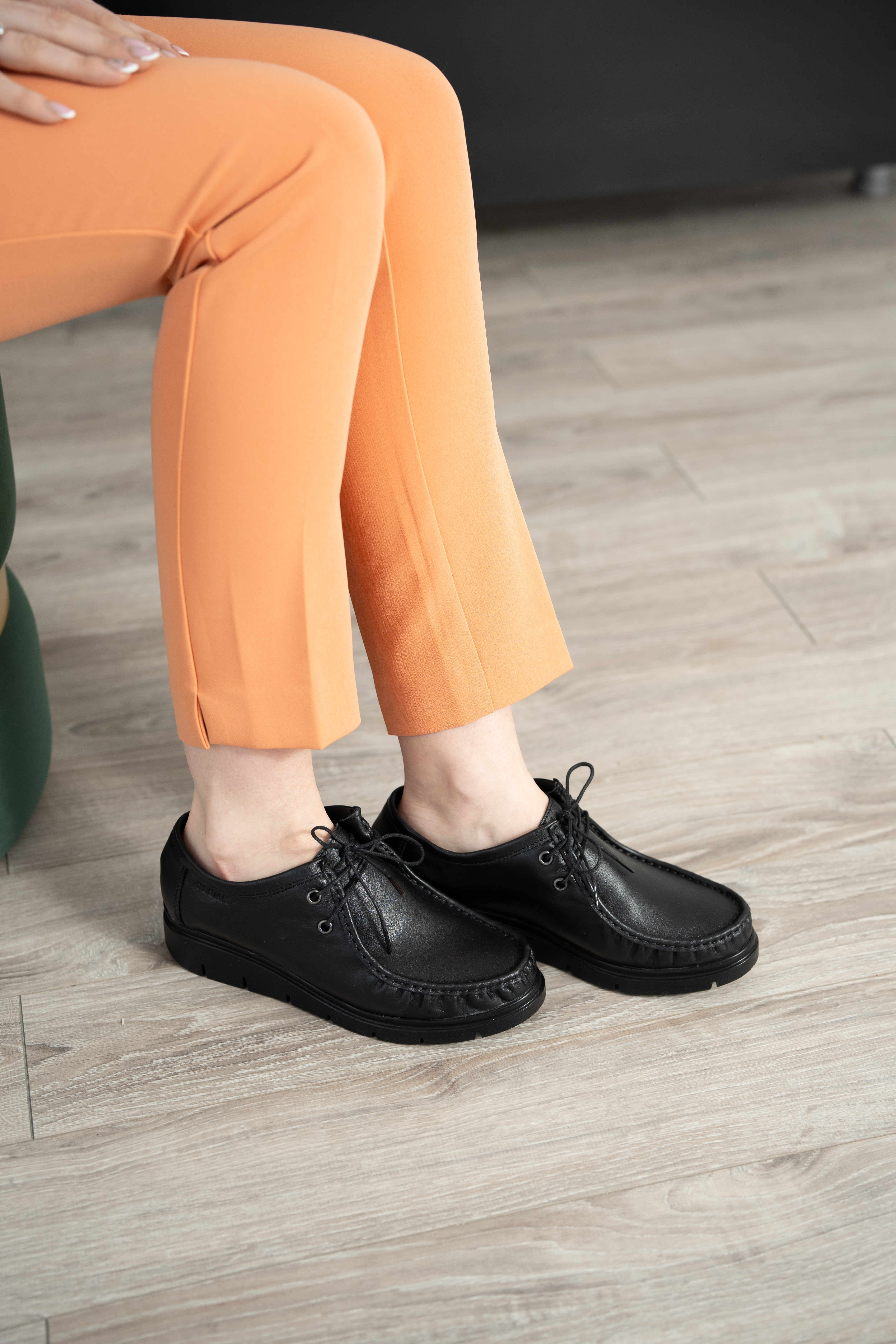Pantofi dama, Glemis, piele naturala - Cod: 710, Culoare: Negru, Marime: 38