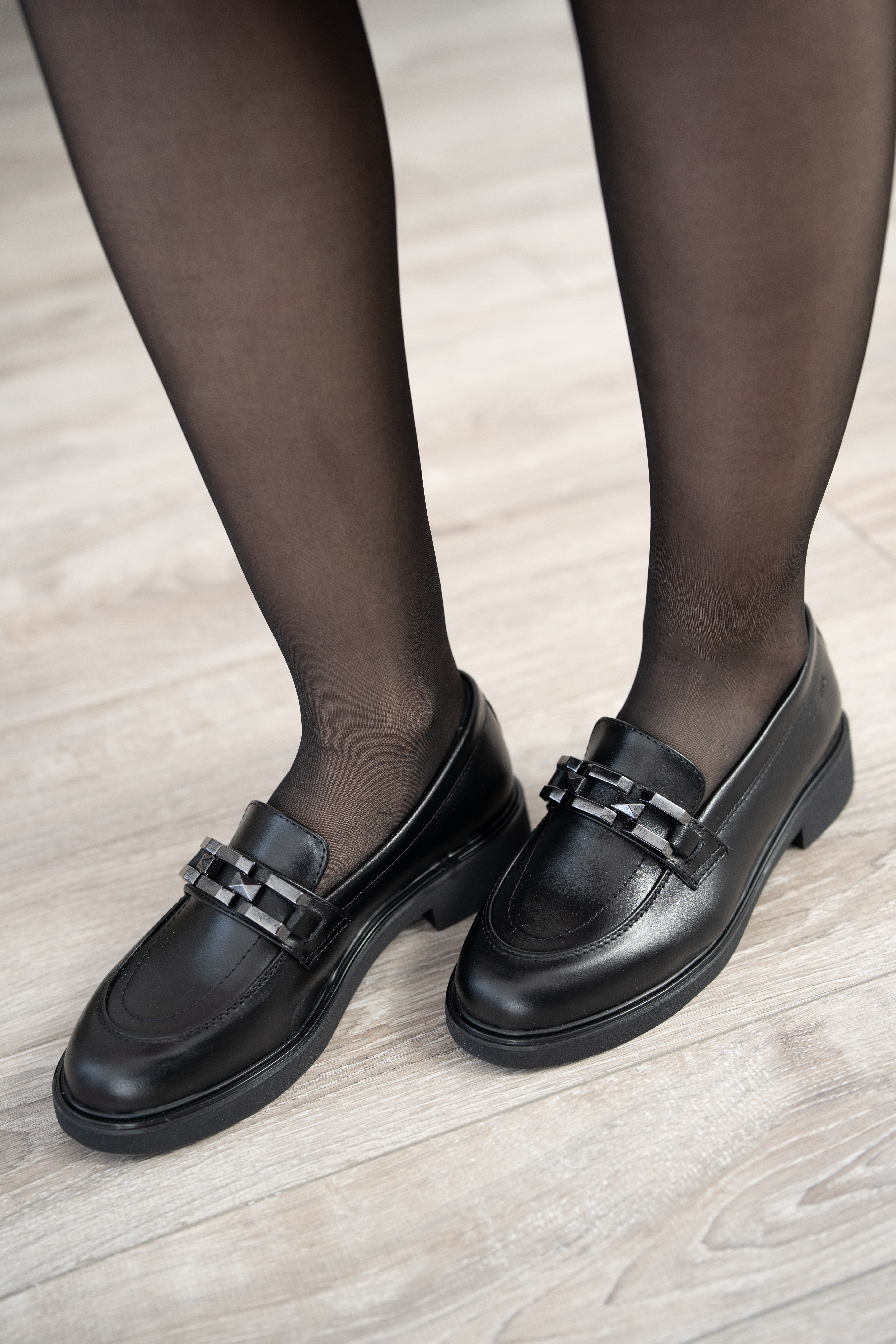 Mocasini dama, Glemis, piele naturala - Cod: 745, Culoare: Negru, Marime: 38