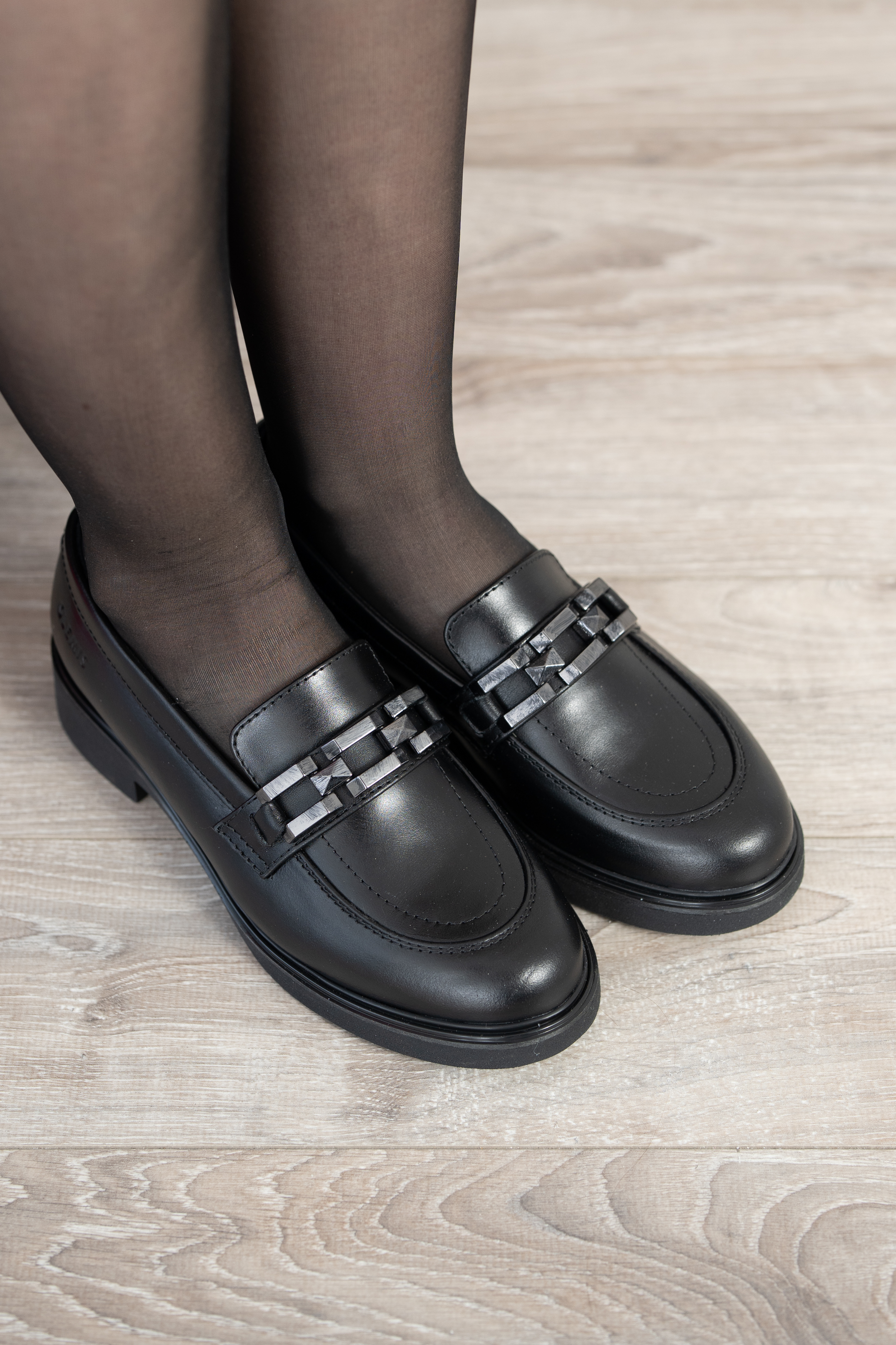 Mocasini dama, Glemis, piele naturala - Cod: 745, Culoare: Negru, Marime: 38