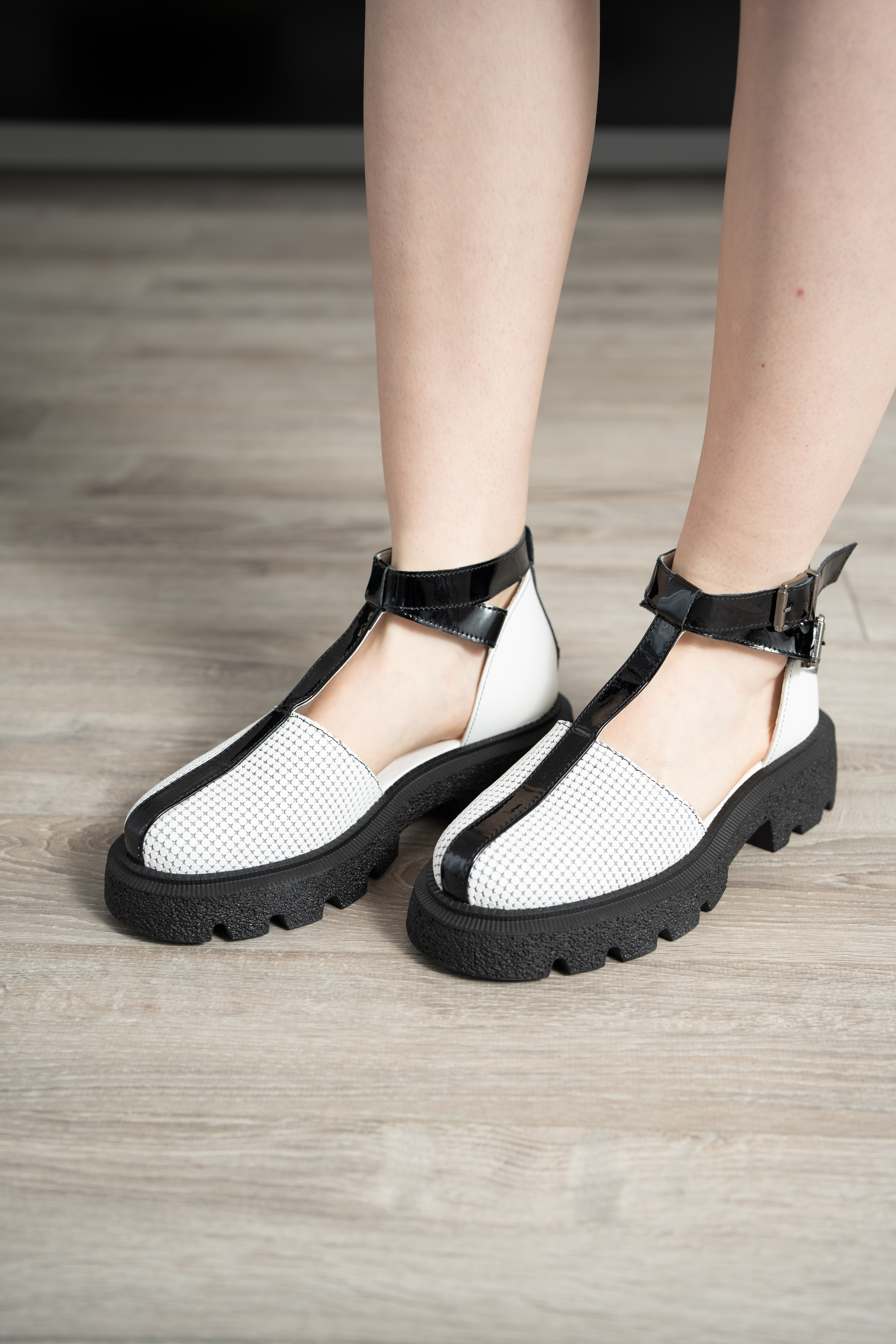 Sandale dama, Glemis, piele naturala - Model: IB-16850, Culoare: Alb, Numar: 38