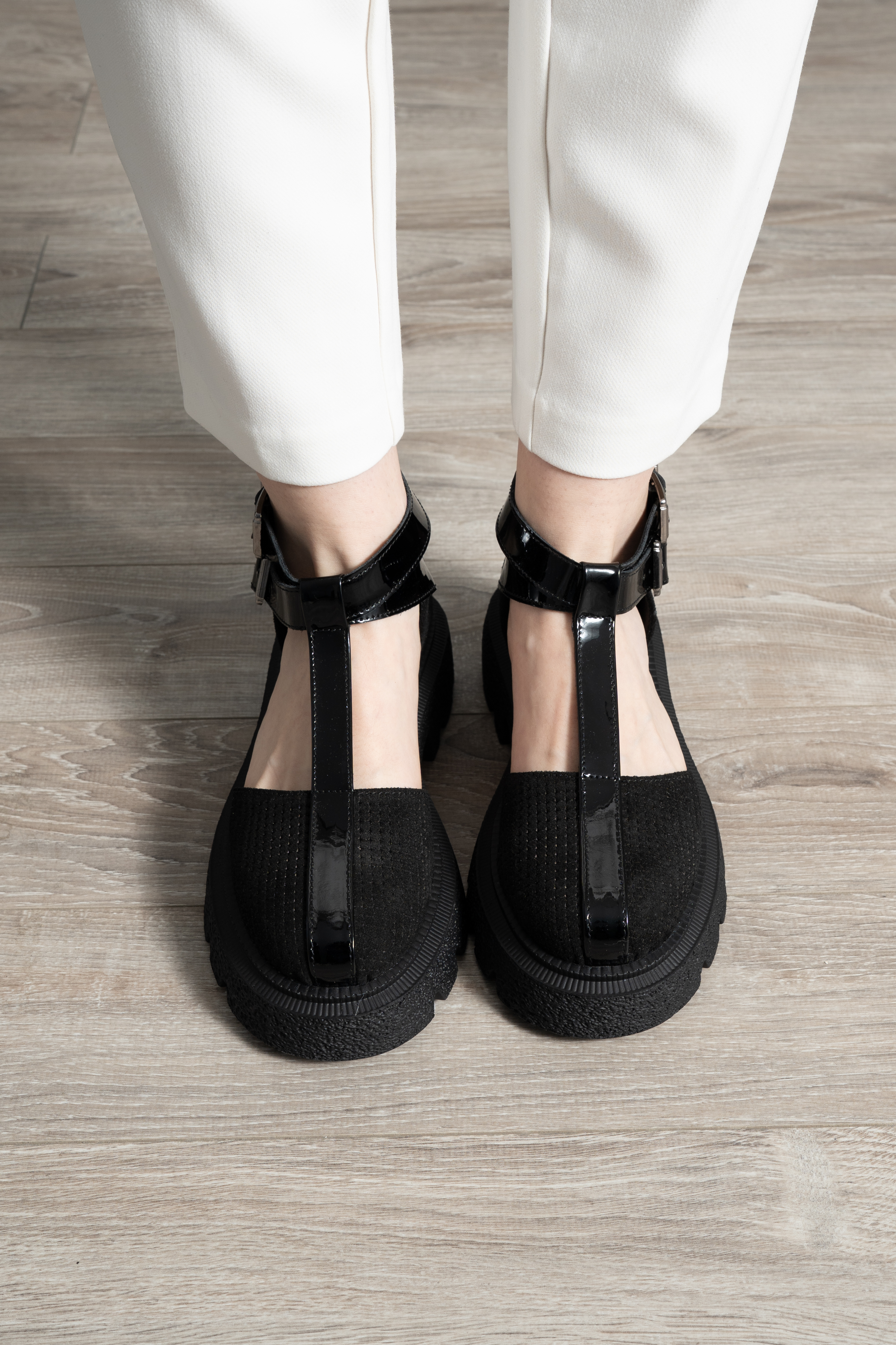 Sandale dama, Glemis, piele naturala - Model: IB-16850, Culoare: Negru, Numar: 38