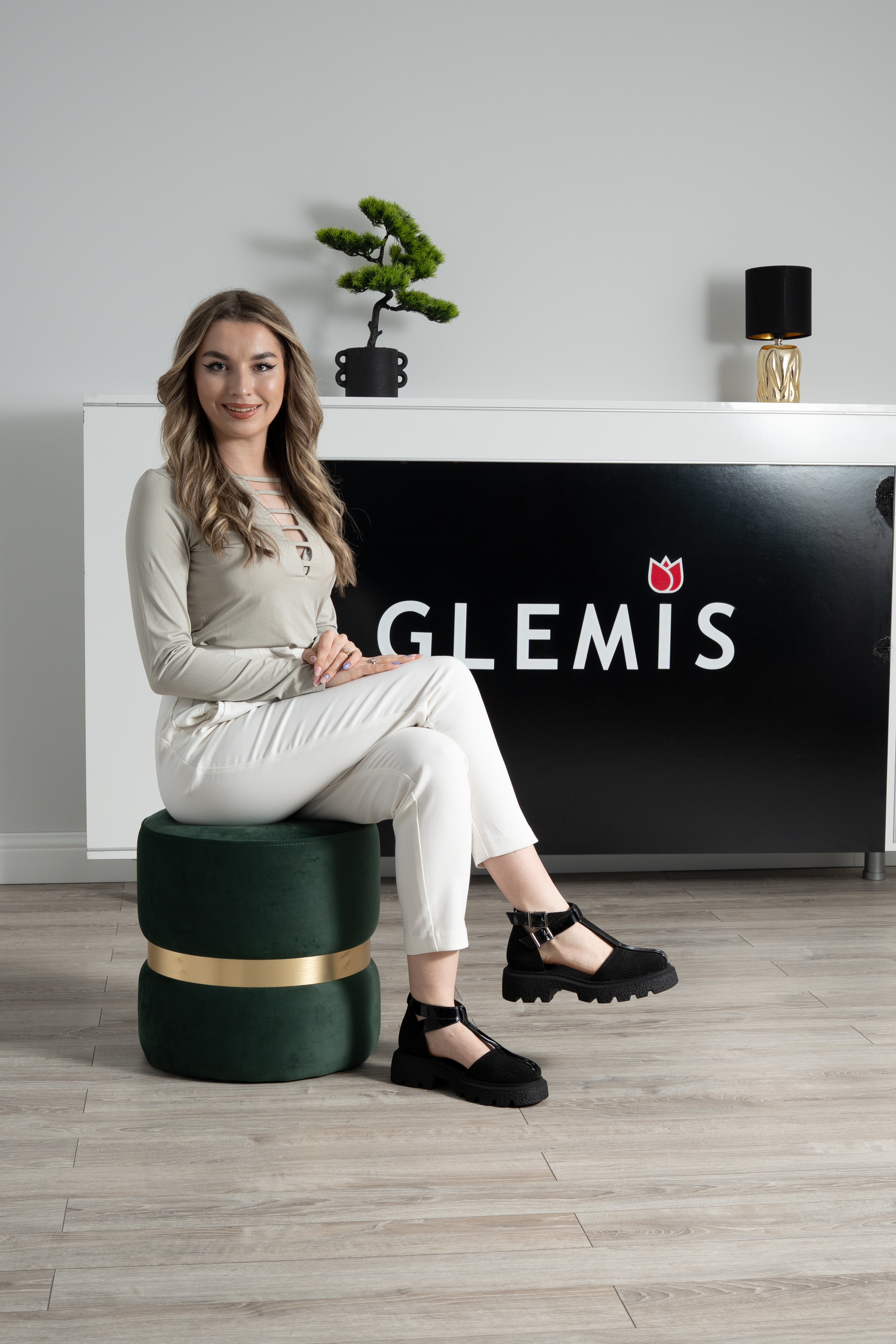 Sandale dama, Glemis, piele naturala - Model: IB-16850, Culoare: Negru, Numar: 38