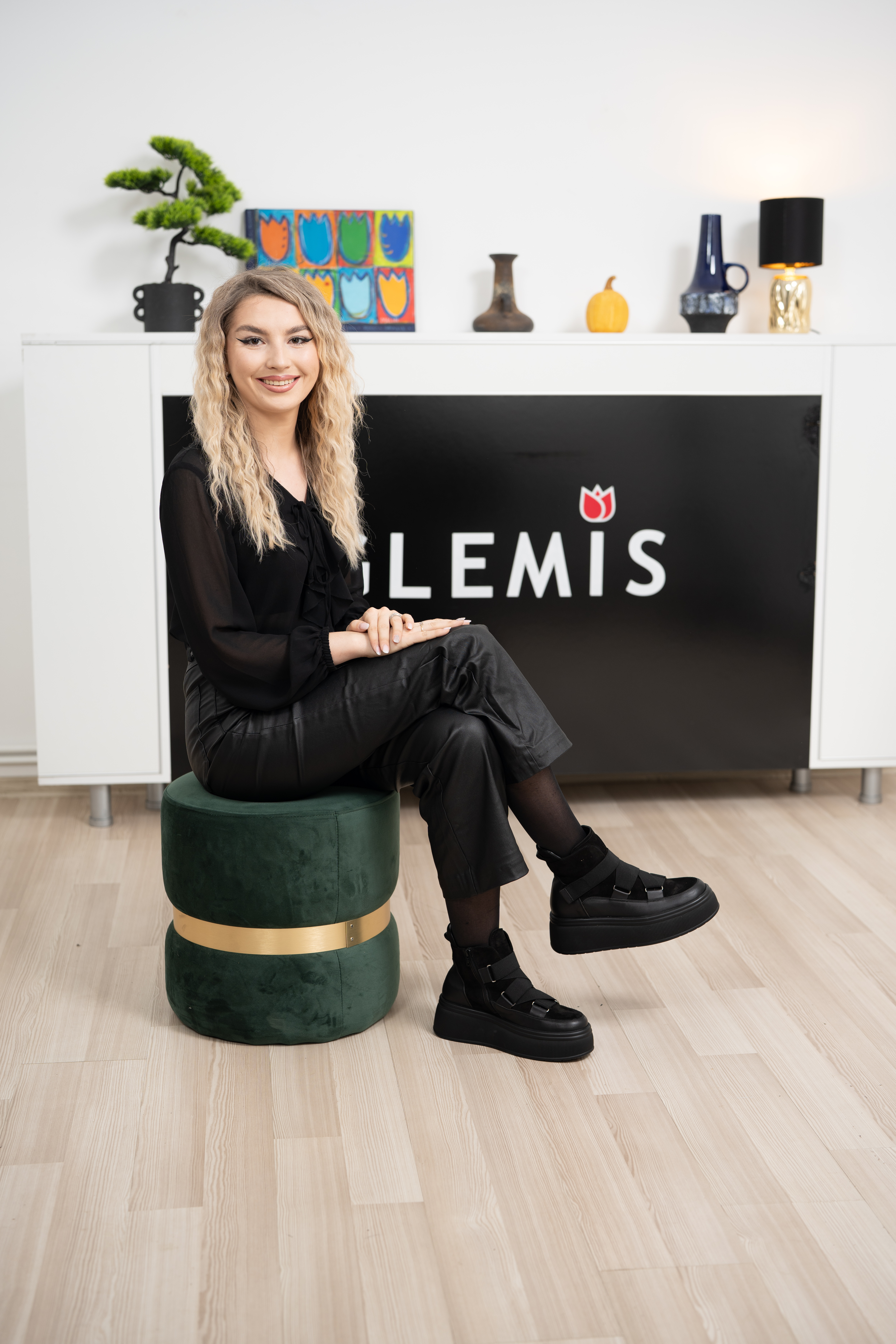 Ghete dama casual premium, Glemis, piele naturala - Cod: IB-4400, Culoare: Negru, Marime: 38 (25.4 cm)