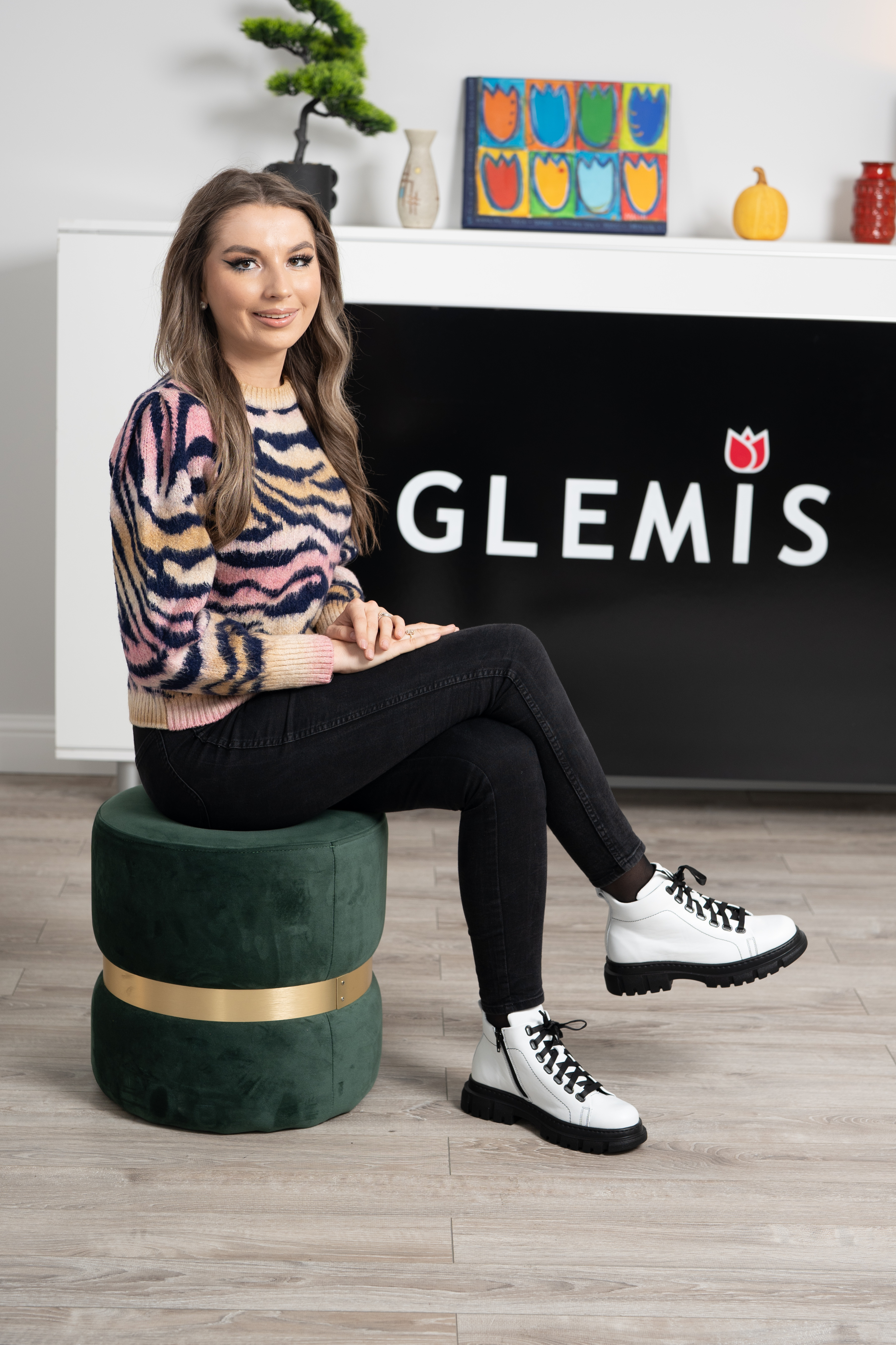 Ghete dama calapod lat, Glemis, piele naturala - Cod: Lejero, Culoare: Alb Box, Marime: 38 (24.8 cm)
