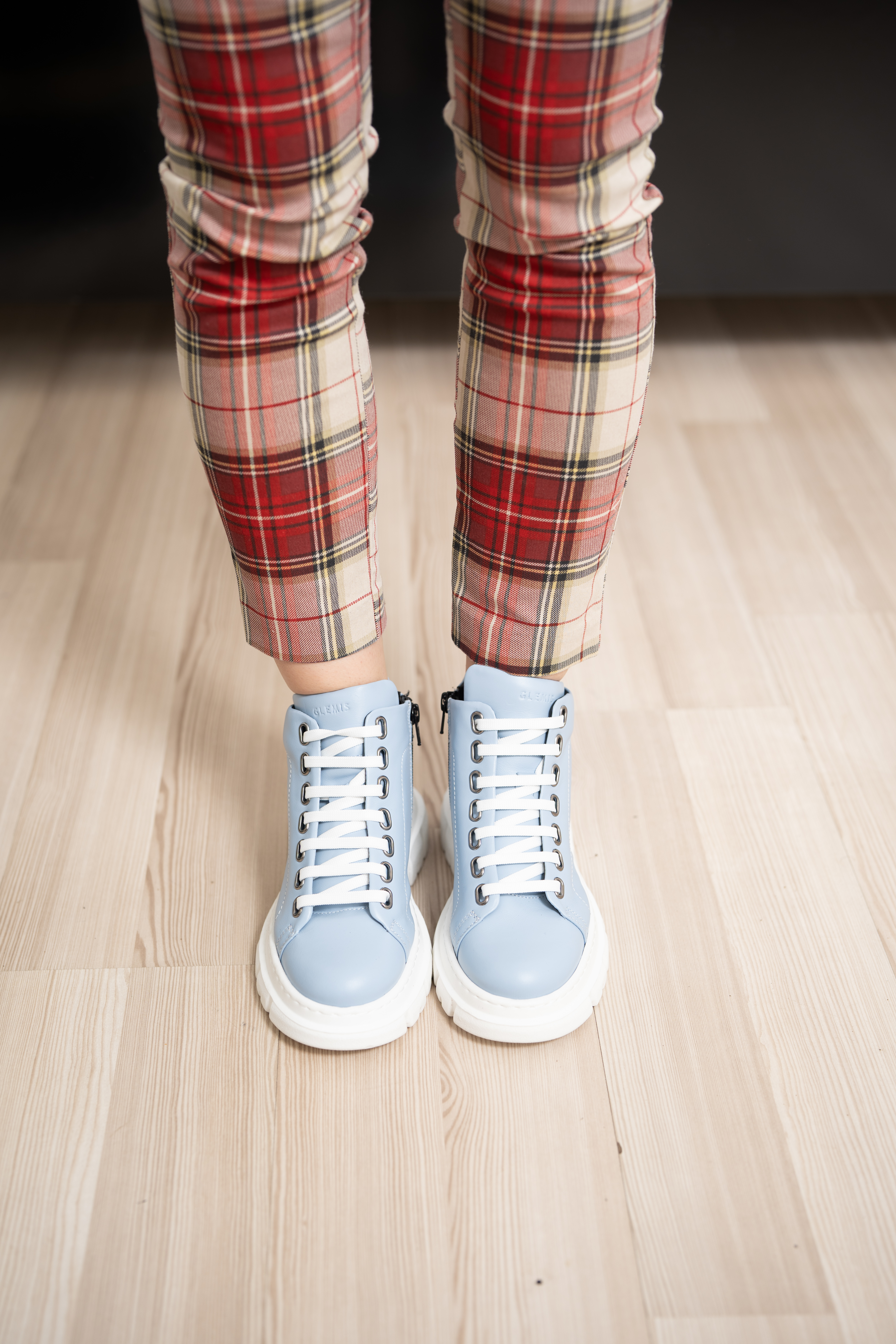 Ghete dama calapod lat, Glemis, piele naturala - Cod: Lejero, Culoare: Albastru Box, Marime: 38 (24.8 cm)