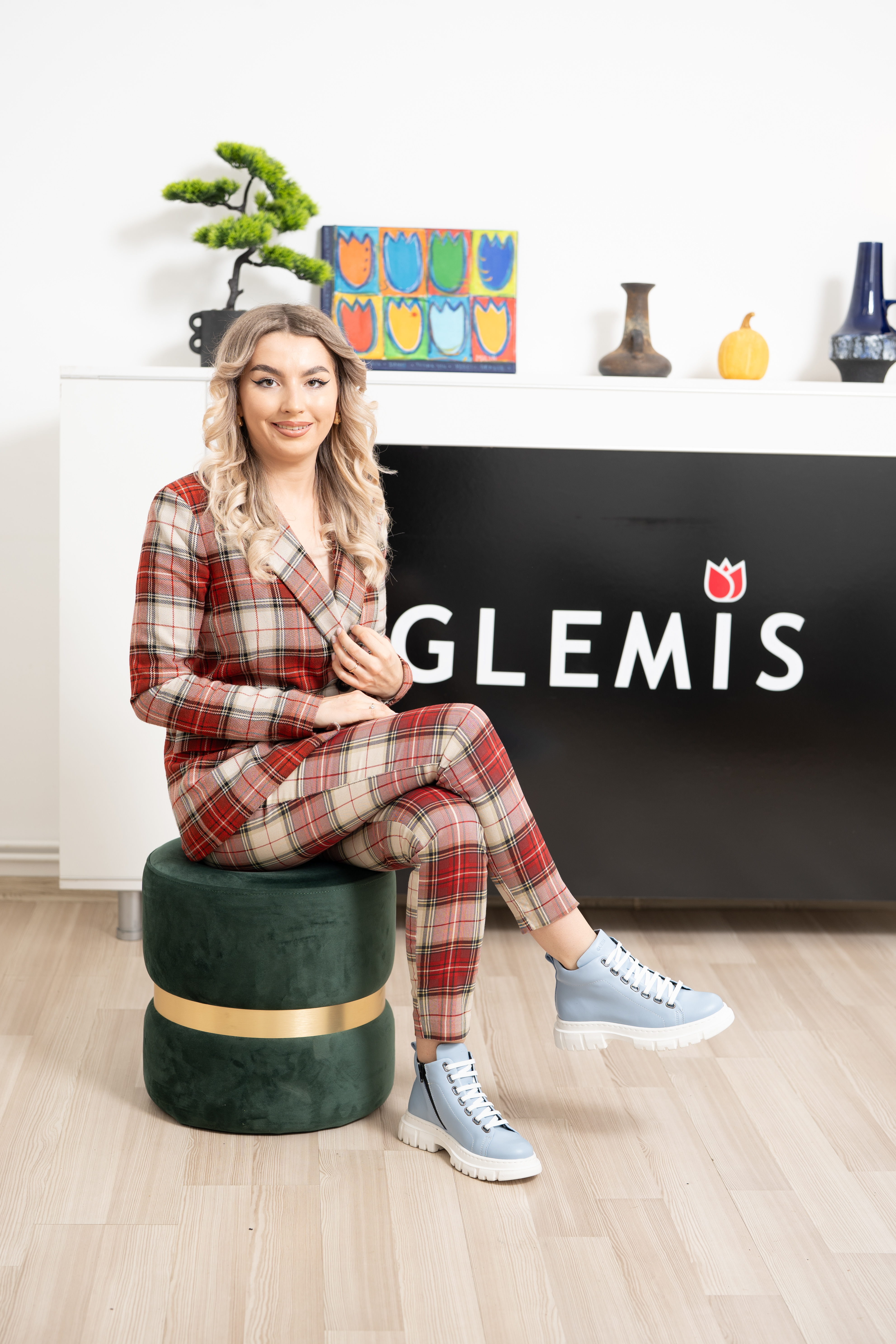 Ghete dama calapod lat, Glemis, piele naturala - Cod: Lejero, Culoare: Albastru Box, Marime: 38 (24.8 cm)