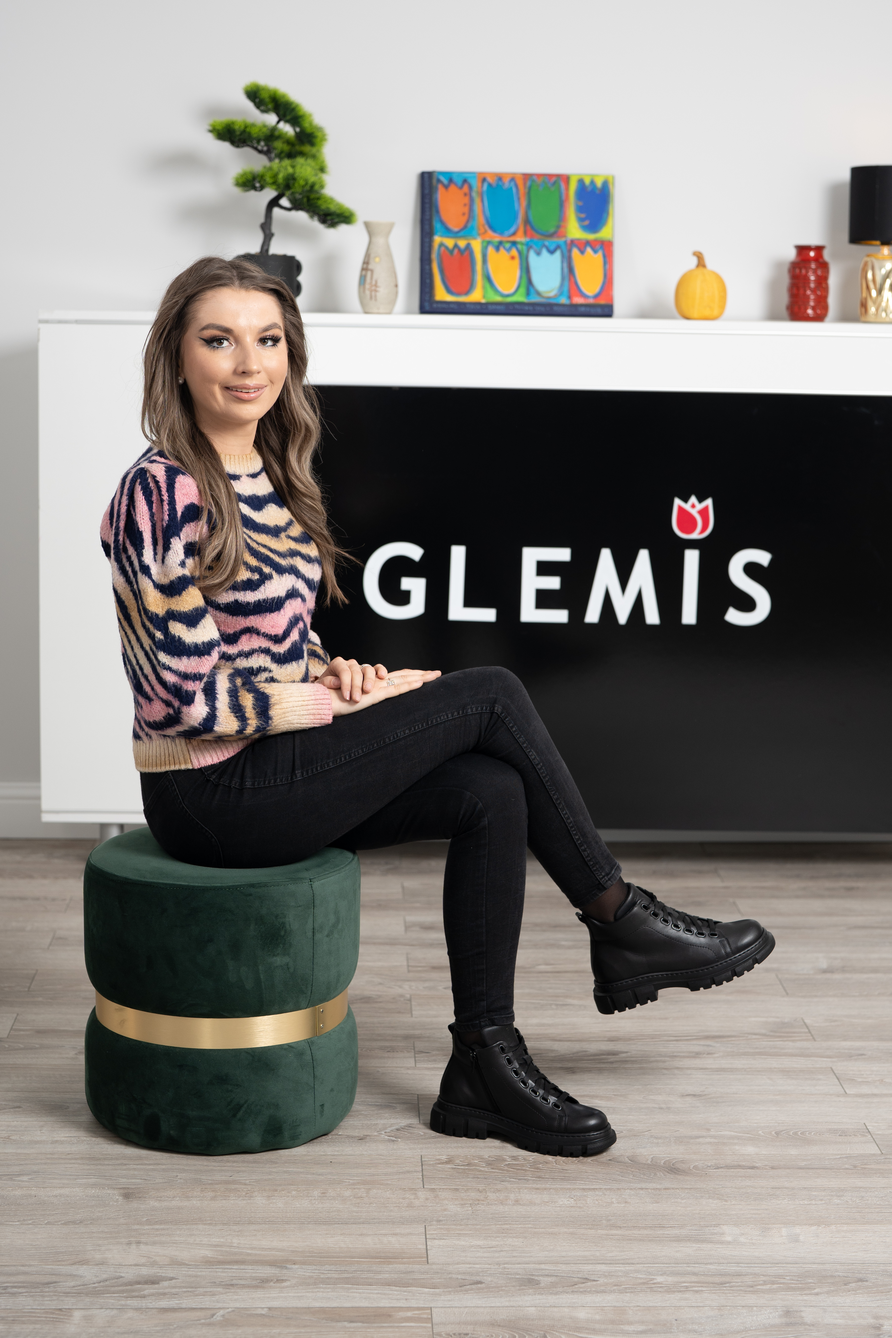 Ghete dama calapod lat, Glemis, piele naturala - Cod: Lejero, Culoare: Negru Box, Marime: 38 (24.8 cm)