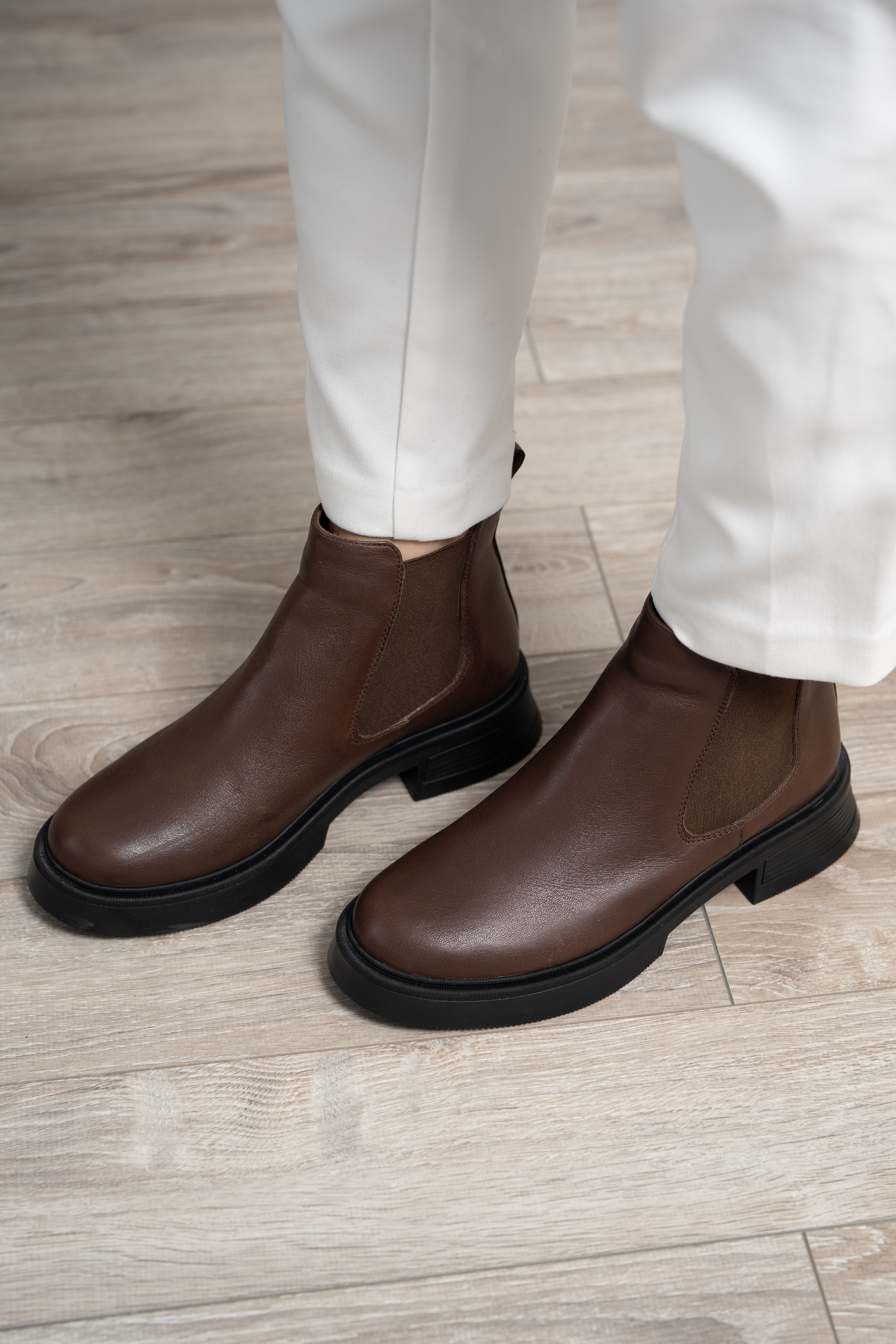 Ghete dama, Glemis, piele naturala - Cod: JD-cloe-1280, Culoare: Maro Box, Marime: 38 (24.8 cm)