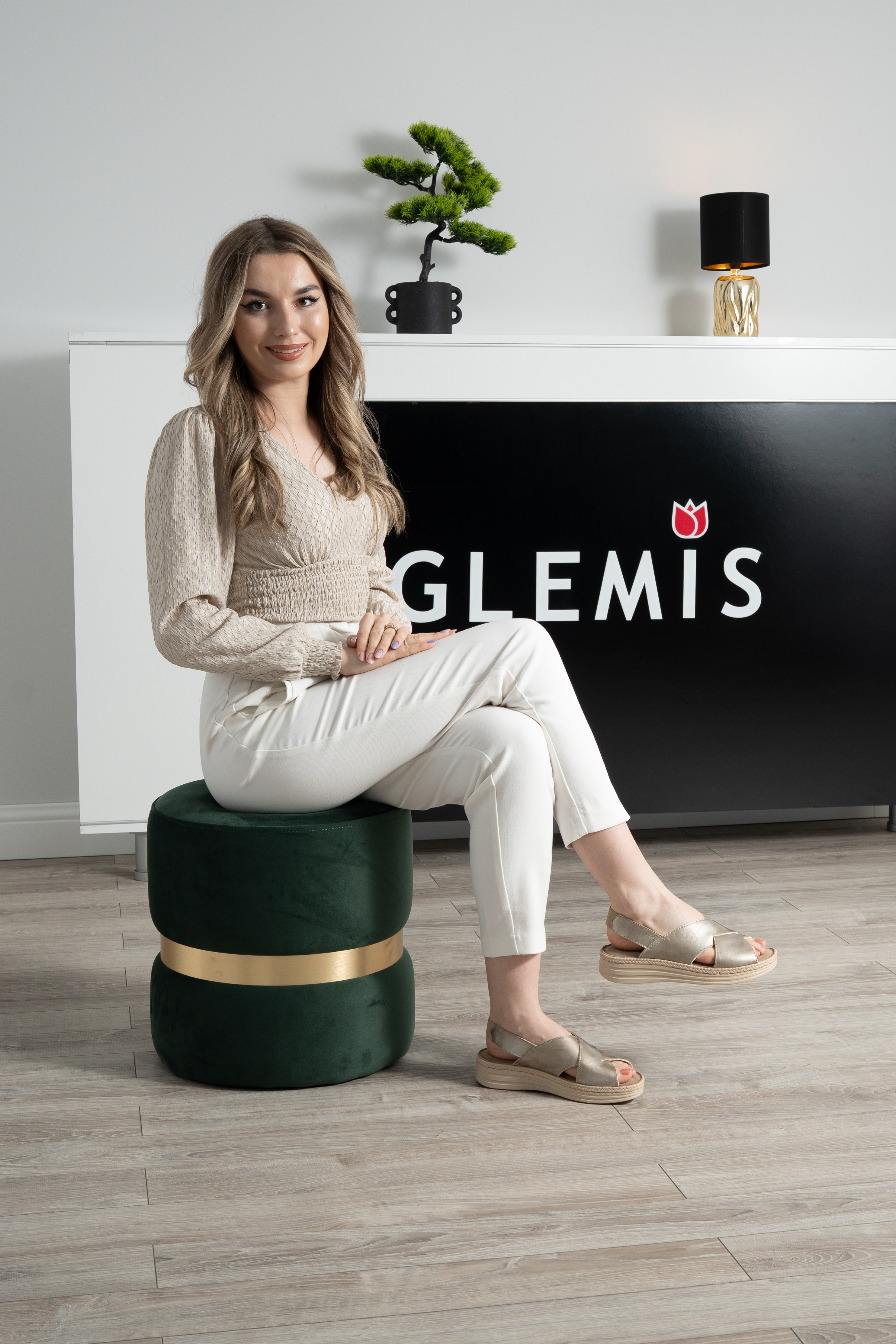 Sandale dama confort, Glemis, piele naturala - Model: Serina, Culoare: Argintiu Naplac, Marime: 38 (24.5 cm)