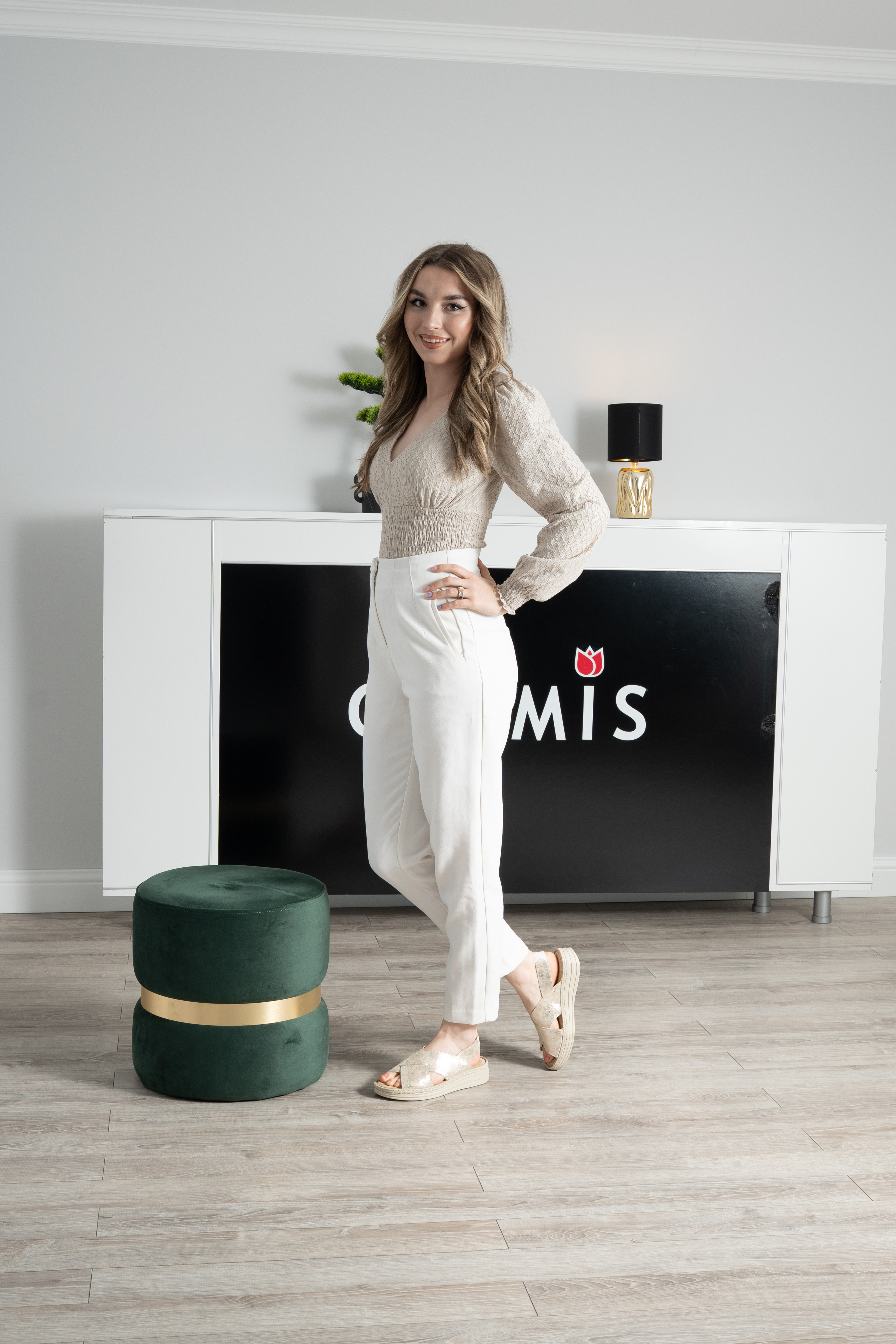 Sandale dama confort, Glemis, piele naturala - Model: Serina, Culoare: Auriu, Marime: 38 (24.5 cm)