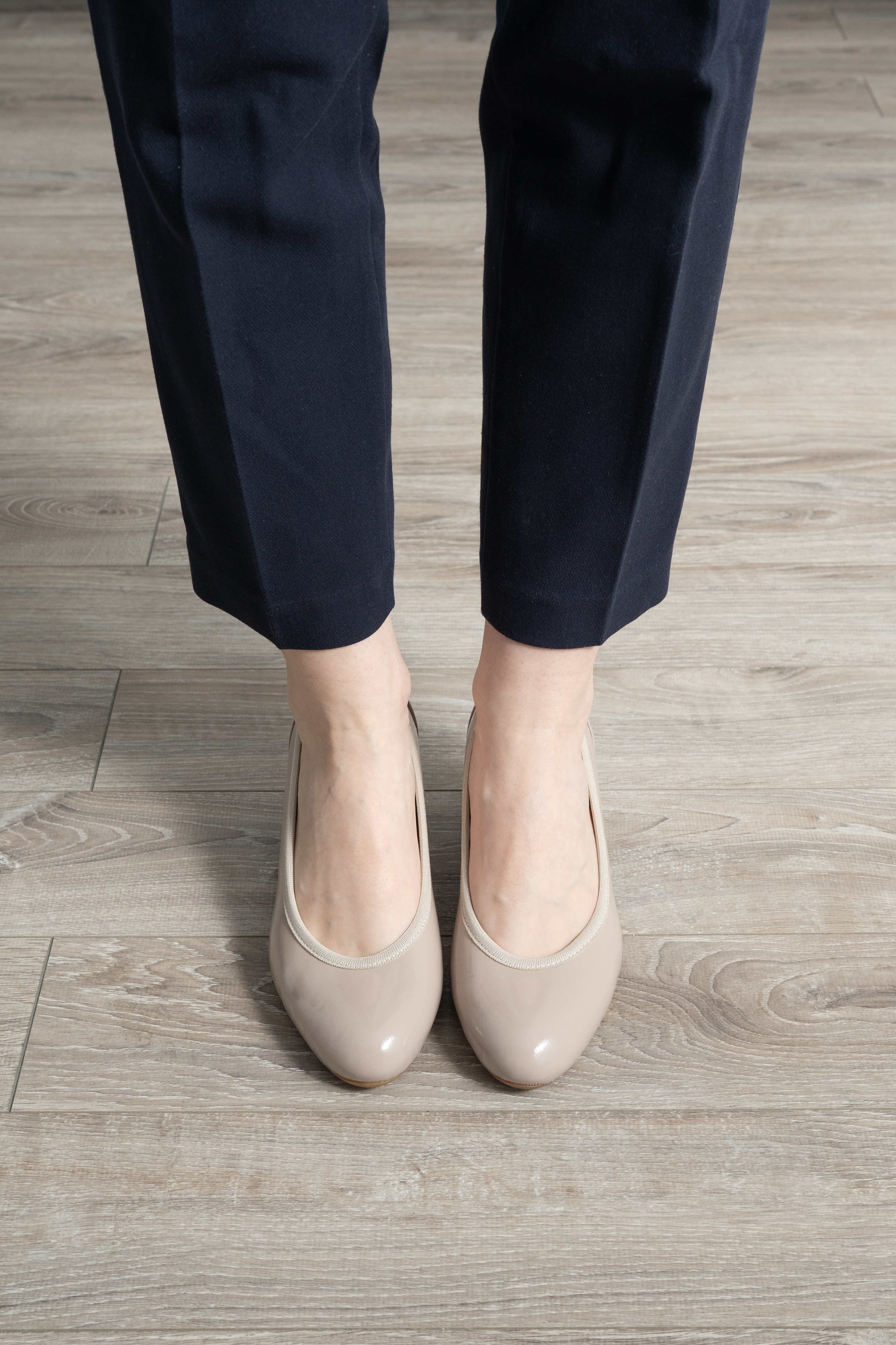 Pantofi dama eleganti, Glemis, piele naturala - Model: Siena, Culoare: Nude naplac, Marime: 38 (25 cm)