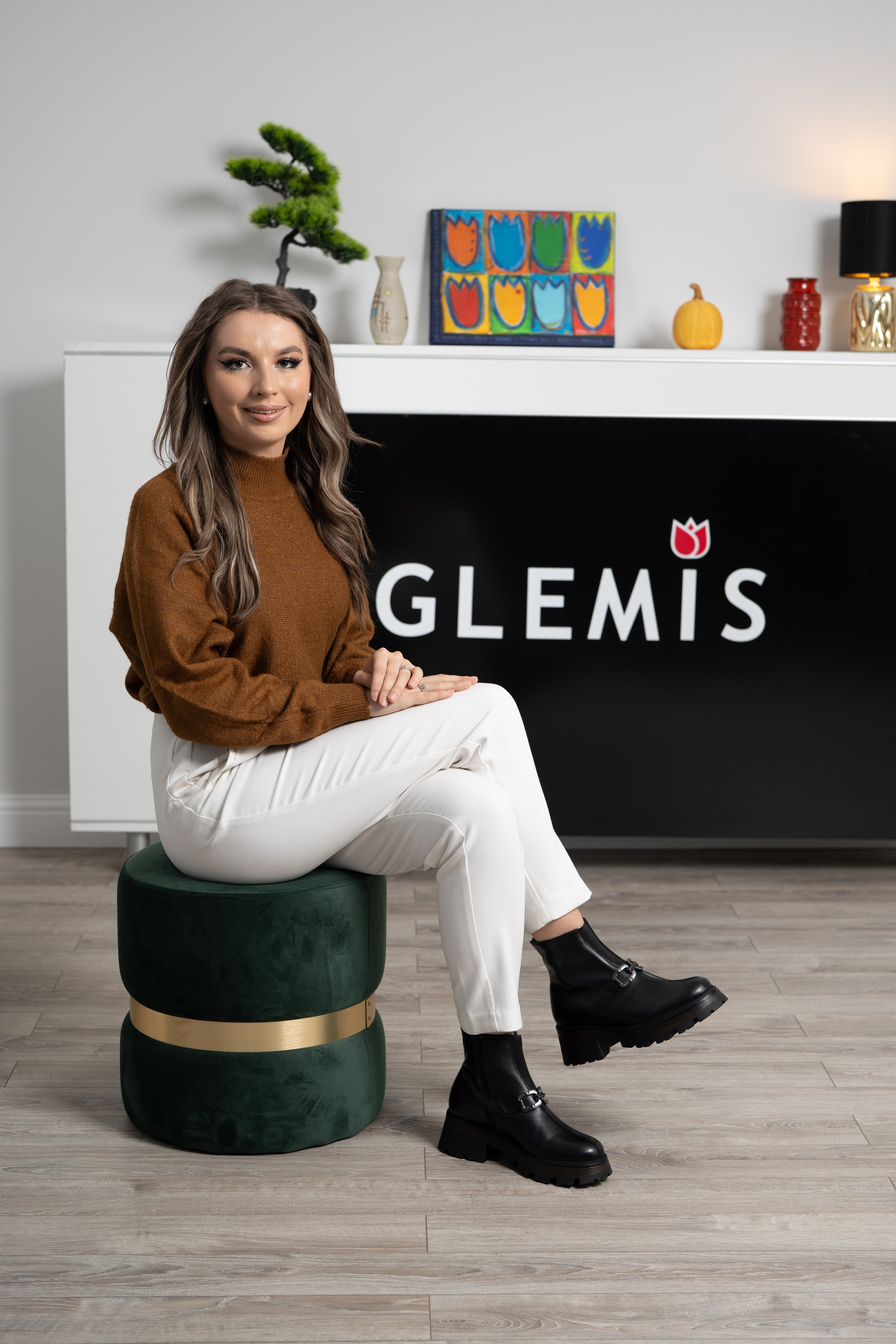 Ghete dama, Glemis, piele naturala - Cod: NE-429, Culoare: Negru Box, Marime: 38 (25.3 cm)