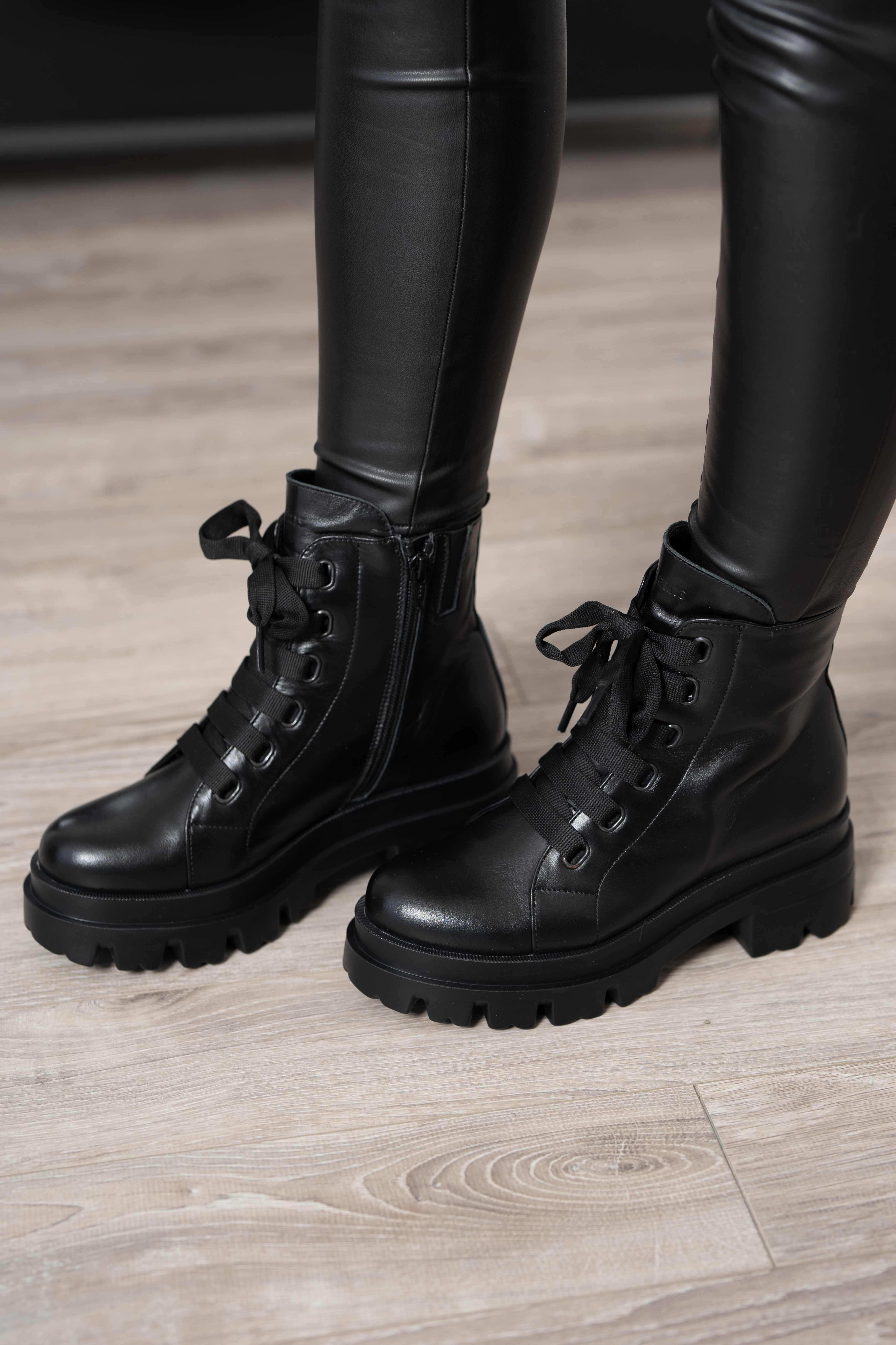 Bocanci dama, Glemis, piele naturala - Cod: PS-995, Culoare: Negru, Marime: 38