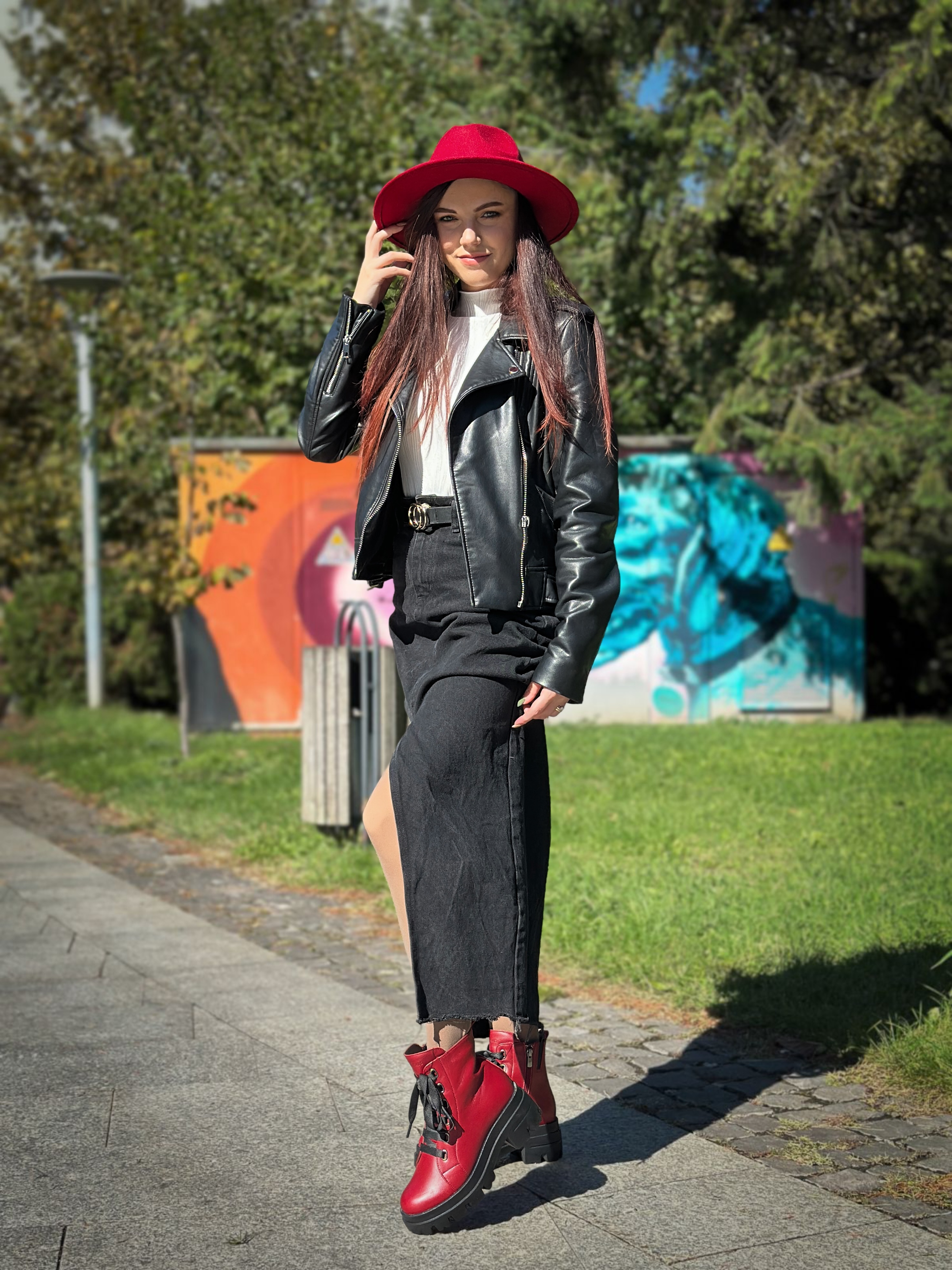 Bocanci dama, Glemis, piele naturala - Cod: PS-995, Culoare: Visiniu, Marime: 38