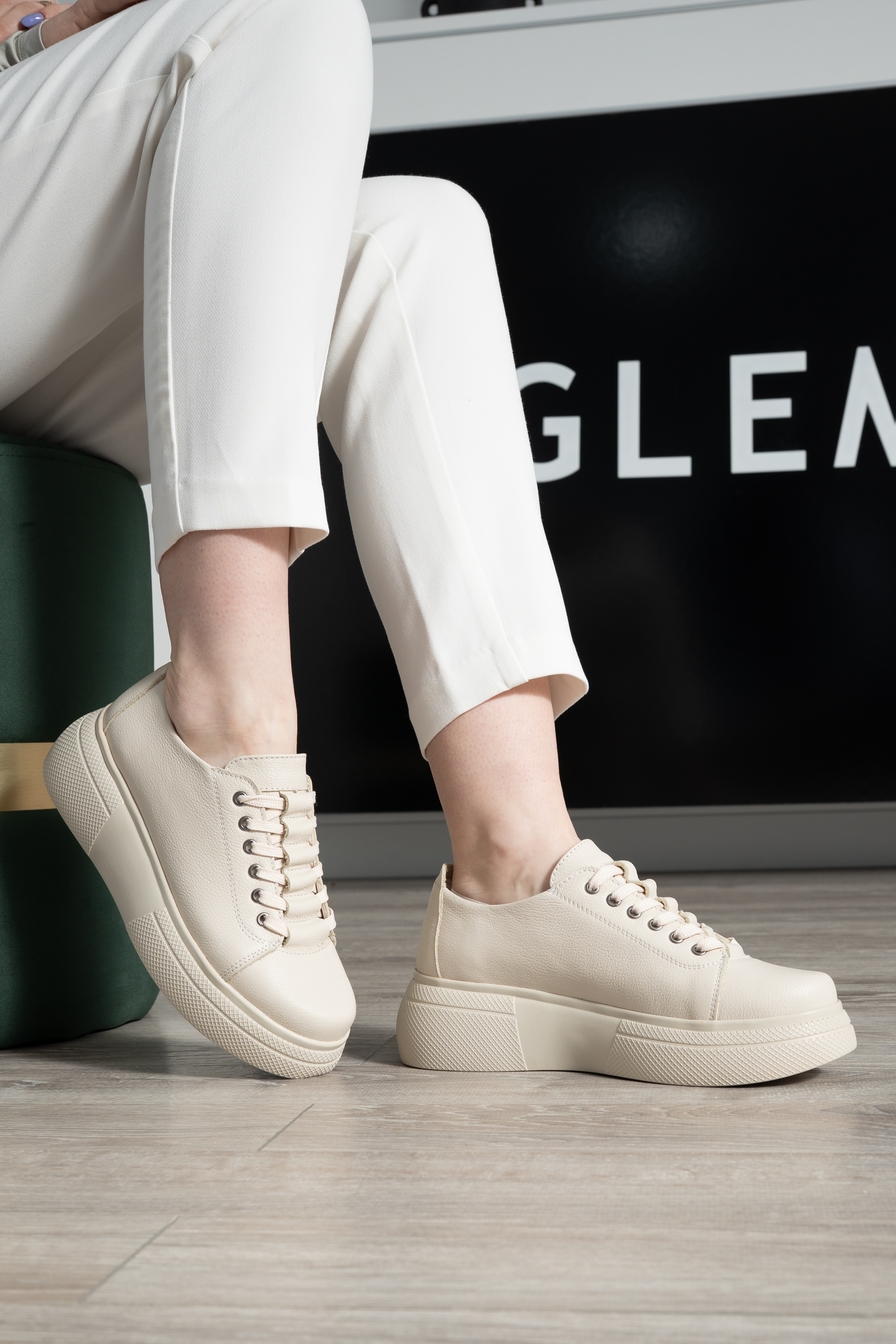Pantofi dama premium, Glemis, piele naturala - Cod: PS-asti-1065, Culoare: Bej Bizon, Marime: 38 (24.9 cm)