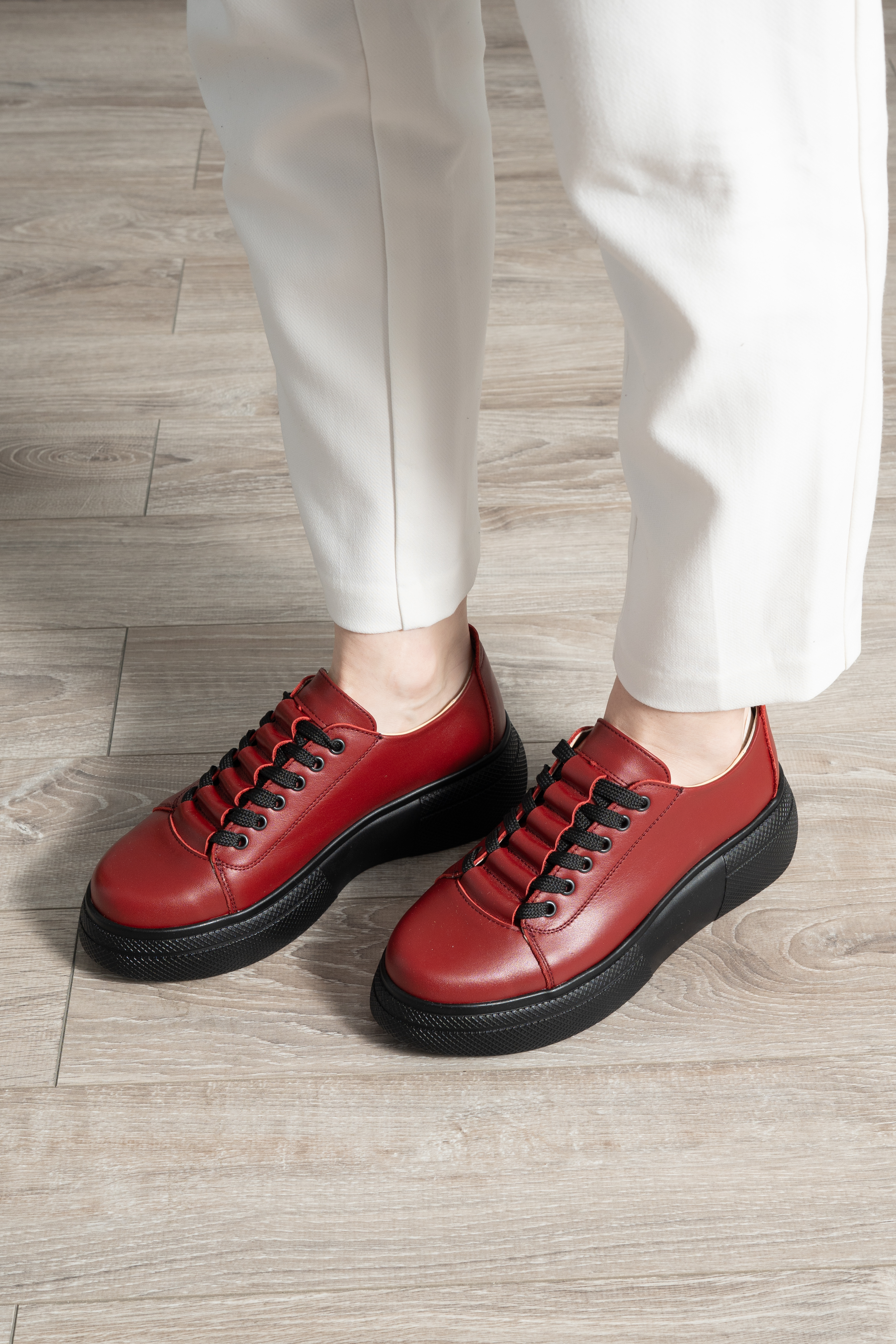 Pantofi dama premium, Glemis, piele naturala - Cod: PS-asti-1065, Culoare: Visiniu Box, Marime: 38 (24.9 cm)