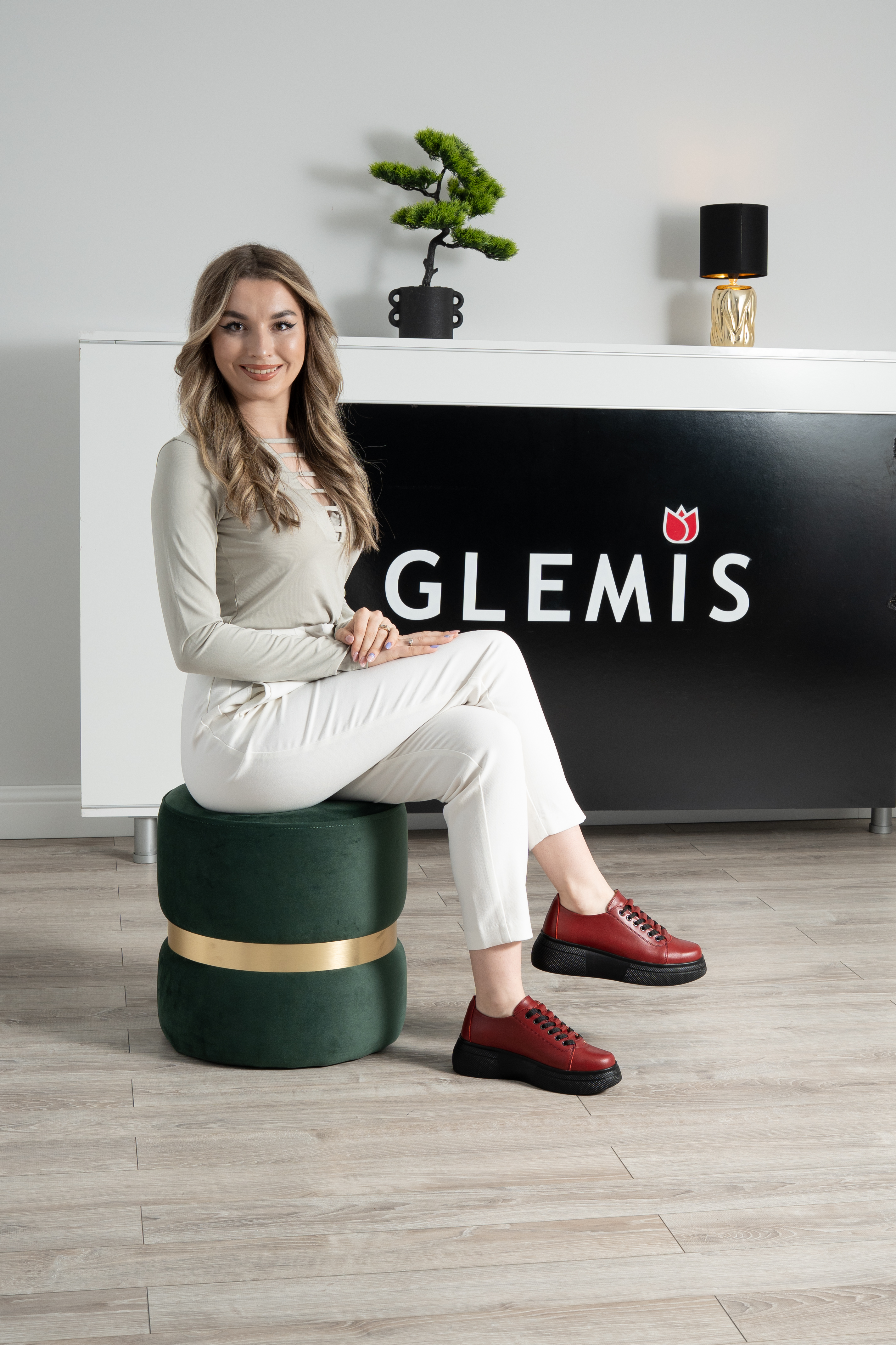 Pantofi dama premium, Glemis, piele naturala - Cod: PS-asti-1065, Culoare: Visiniu Box, Marime: 38 (24.9 cm)