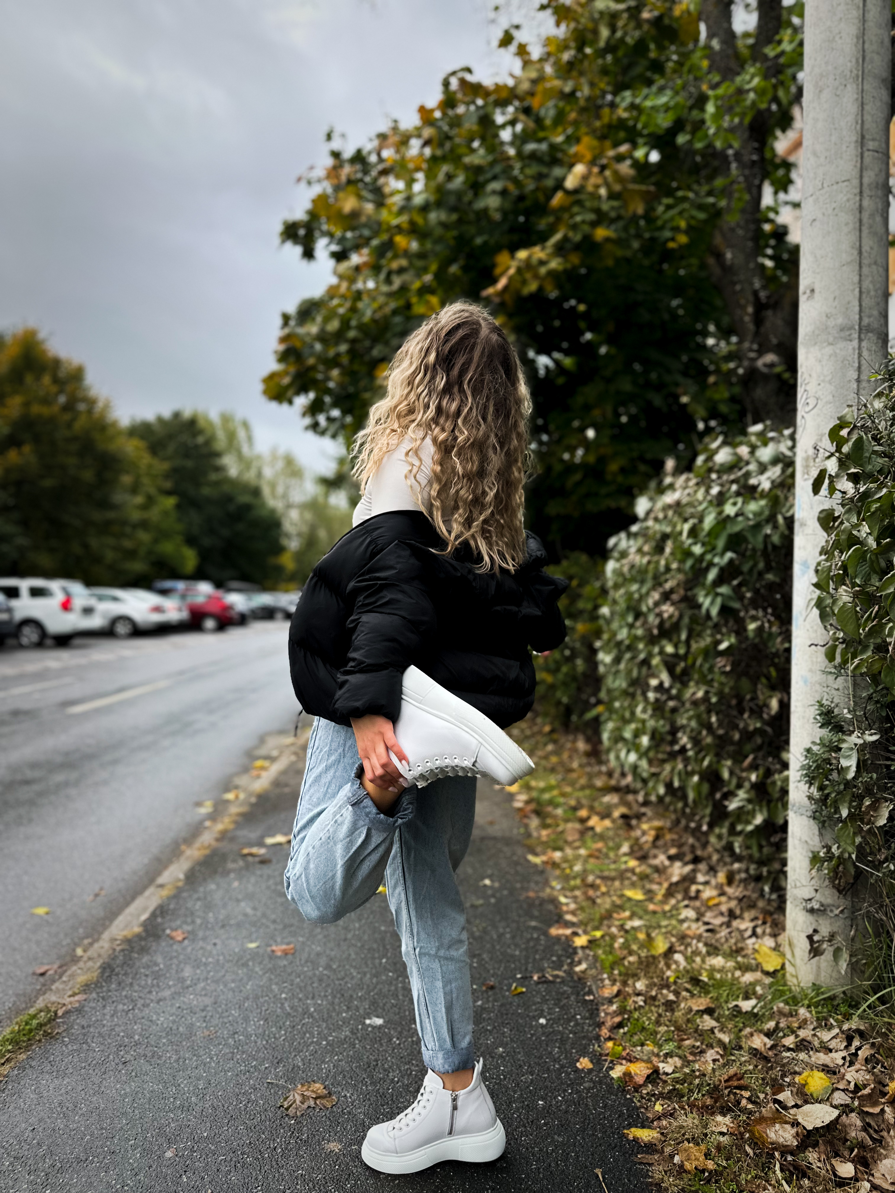 Ghete dama premium, Glemis, piele naturala - Cod: PS-asti-1135, Culoare: Alb Box, Marime: 38 (25 cm)