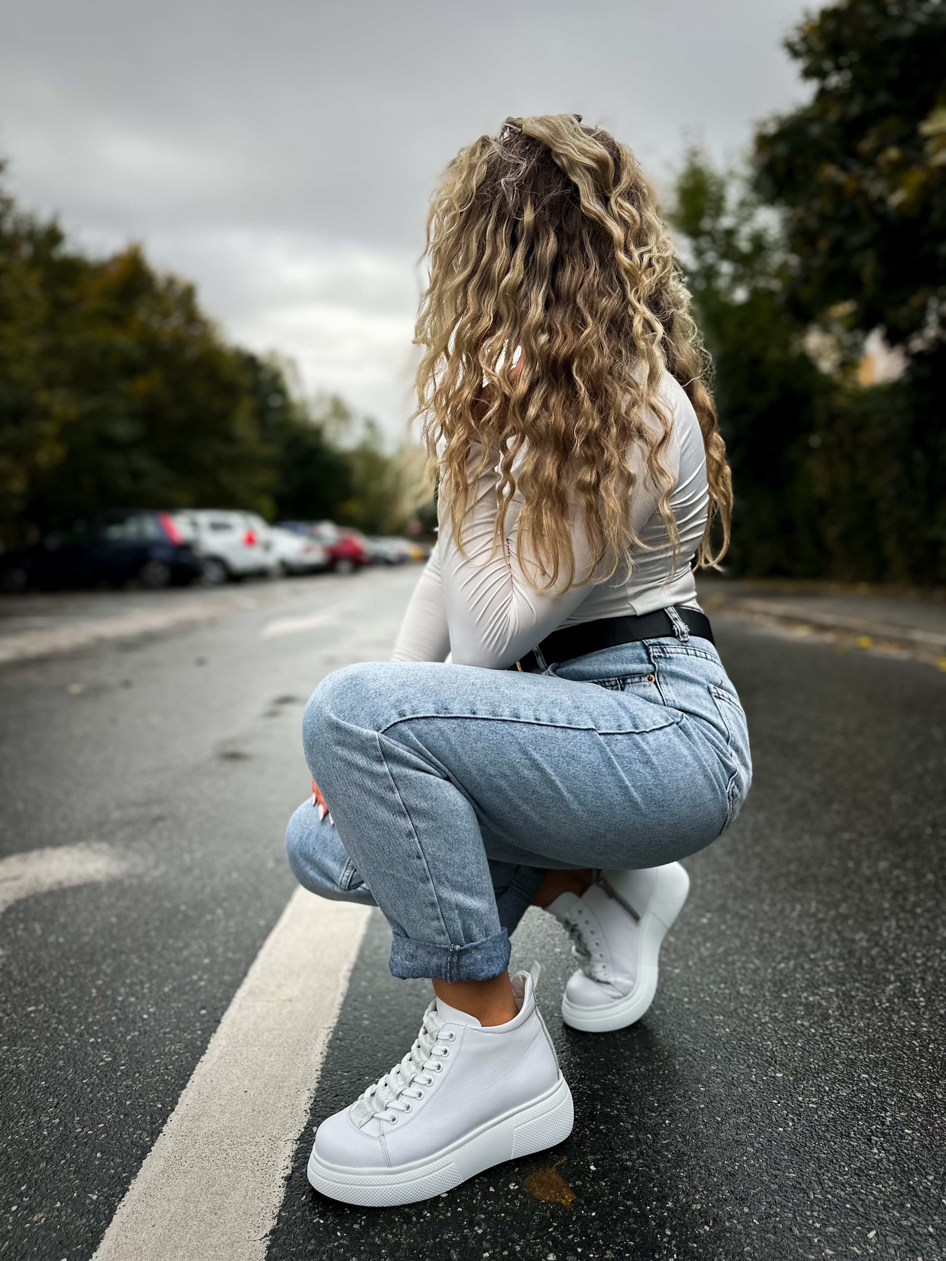 Ghete dama premium, Glemis, piele naturala - Cod: PS-asti-1135, Culoare: Alb Box, Marime: 38 (25 cm)